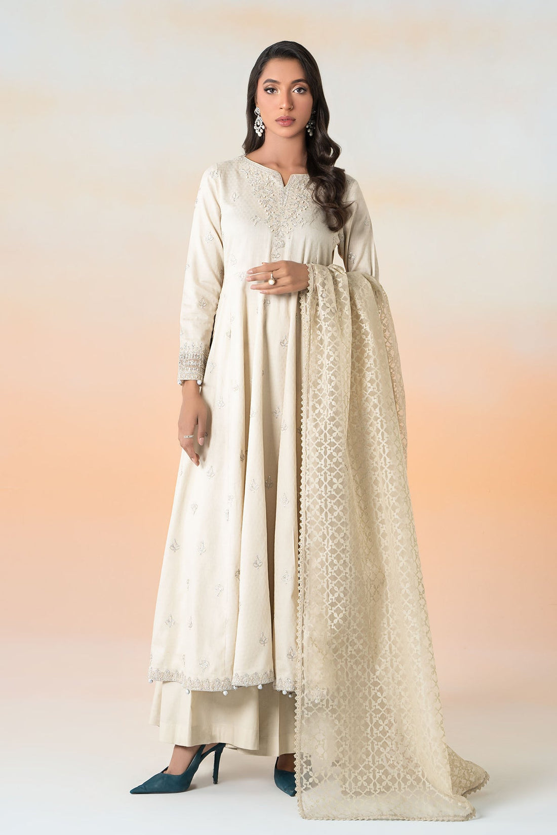 Maria B | Casual Pret 25 | DW-EF25-30 by Maria B - Designer Dress - Type: Ladies Clothes - Available at Libayah - 100% Original