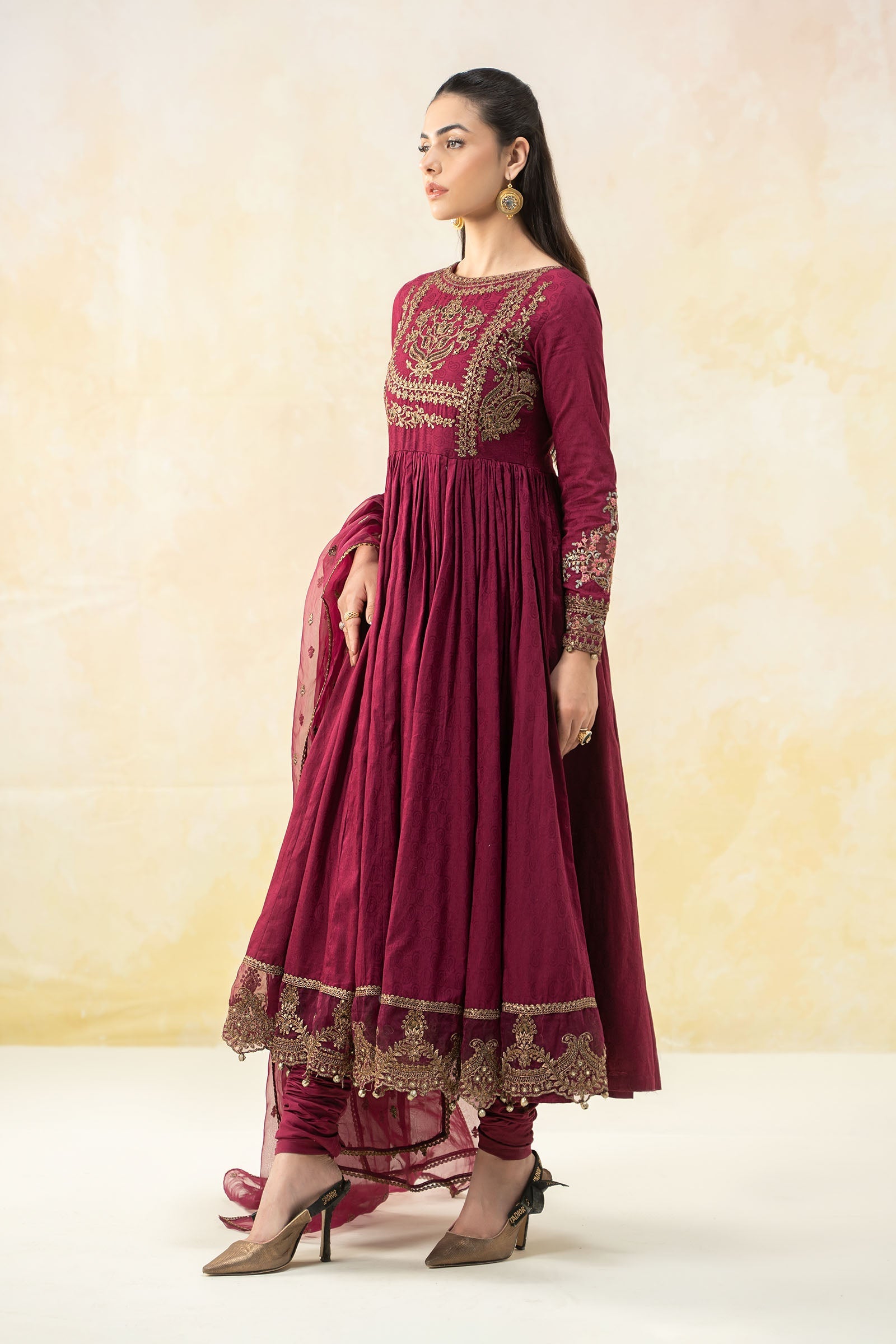 Maria B | Luxury Pret 25 | DW-EF25-43 by Maria B - Designer Dress - Type: Ladies Clothes - Available at Libayah - 100% Original