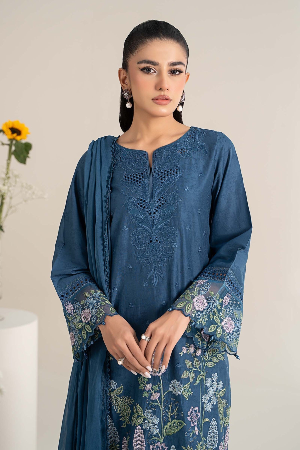 Maria B | Casual Pret 25 | DW-EF25-45 by Maria B - Designer Dress - Type: Ladies Clothes - Available at Libayah - 100% Original