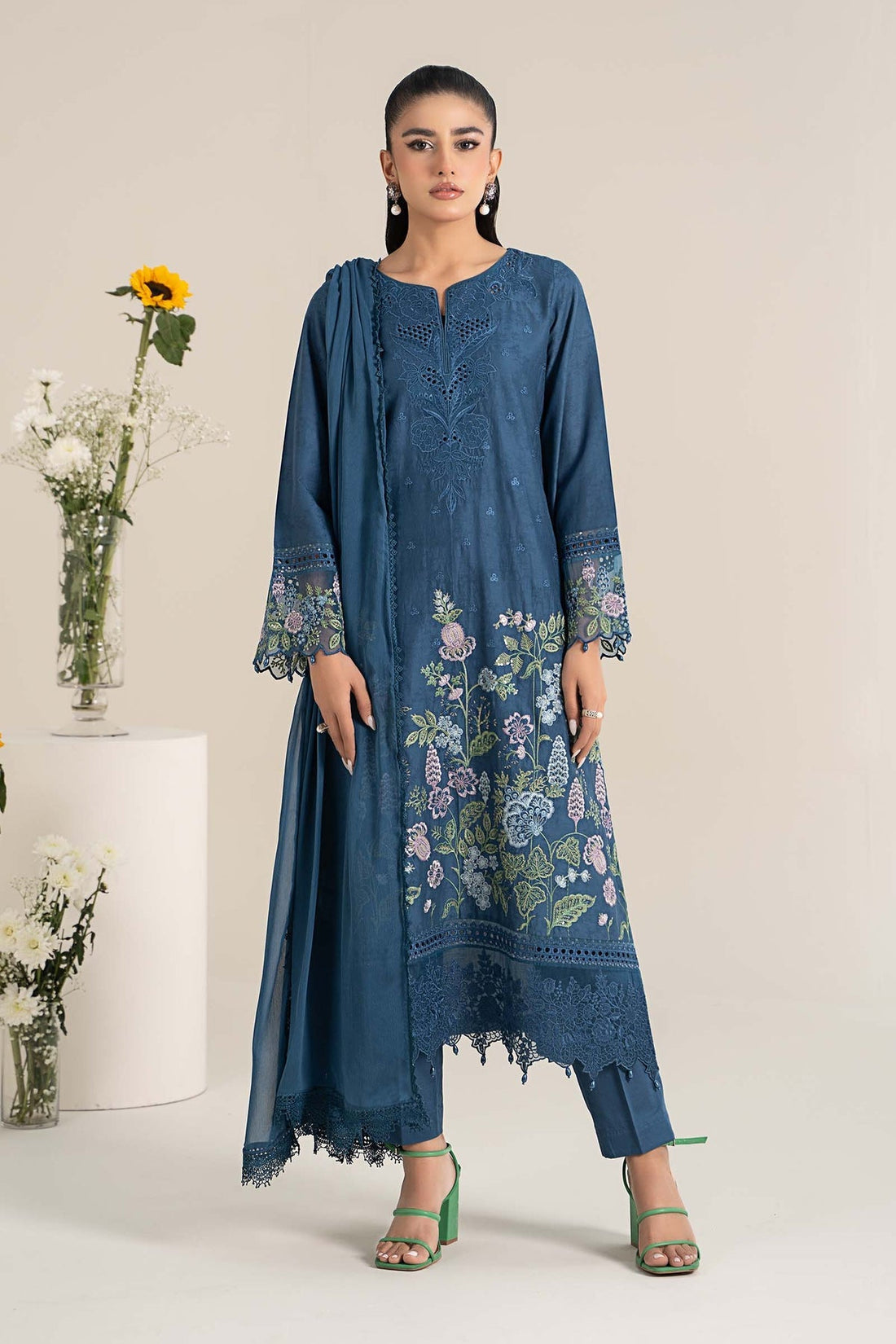 Maria B | Casual Pret 25 | DW-EF25-45 by Maria B - Designer Dress - Type: Ladies Clothes - Available at Libayah - 100% Original