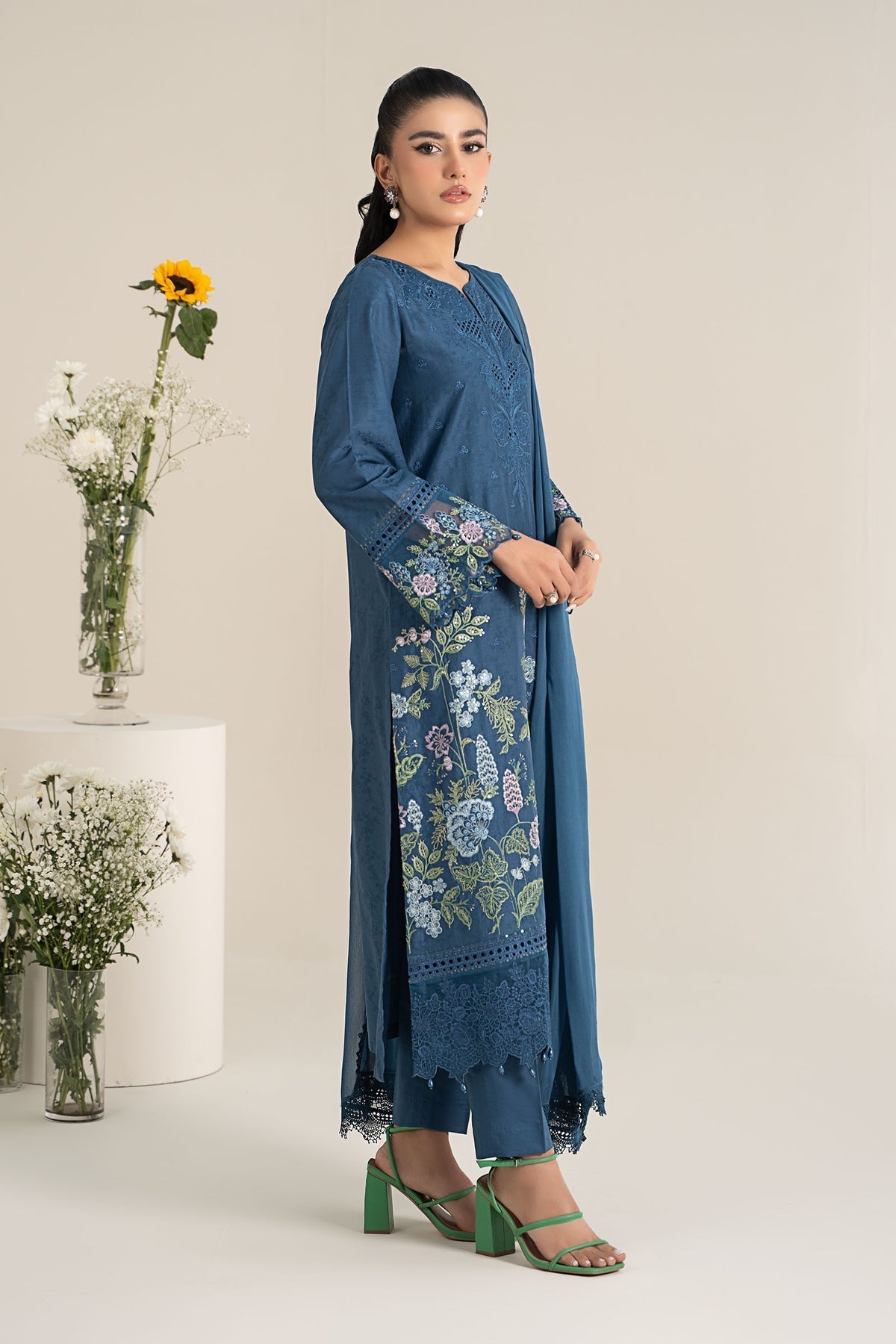 Maria B | Casual Pret 25 | DW-EF25-45 by Maria B - Designer Dress - Type: Ladies Clothes - Available at Libayah - 100% Original