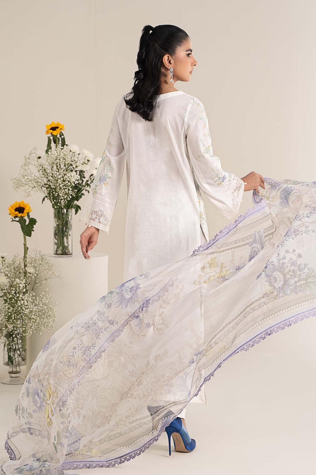 Maria B | Casual Pret 25 | DW-EF25-49 by Maria B - Designer Dress - Type: Ladies Clothes - Available at Libayah - 100% Original