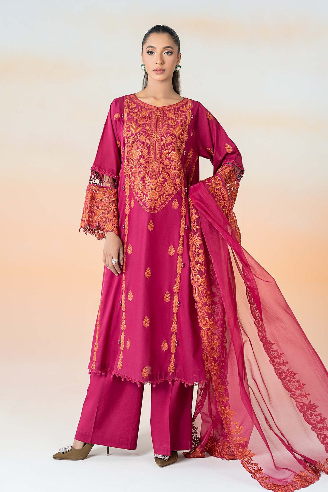 Maria B | Casual Pret 25 | DW-EF25-95 by Maria B - Designer Dress - Type: Ladies Clothes - Available at Libayah - 100% Original