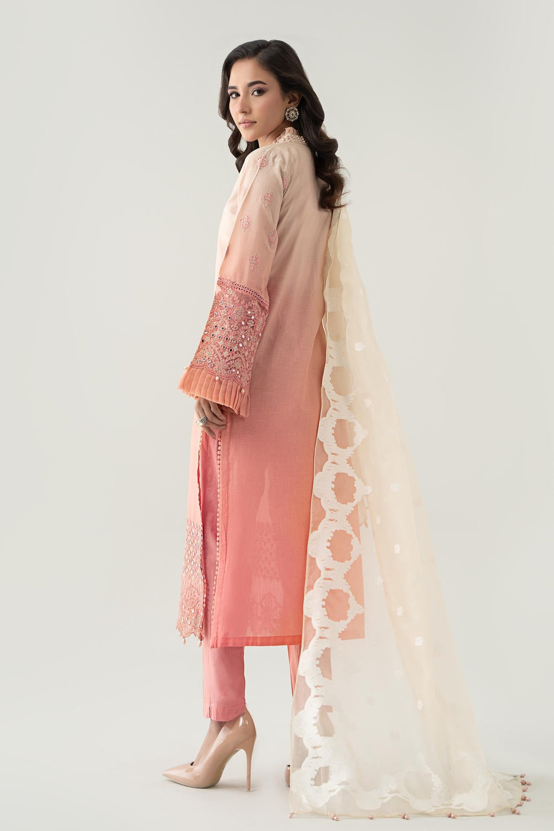 Maria B | Luxury Pret 25 | DW-EF23-41 by Maria B - Designer Dress - Type: Ladies Clothes - Available at Libayah - 100% Original