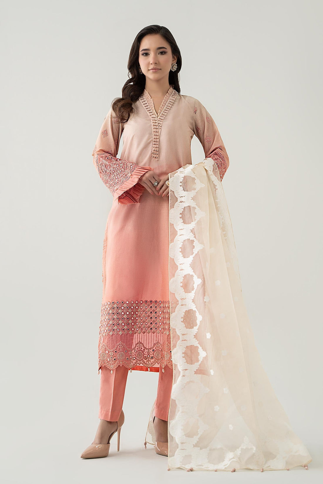 Maria B | Luxury Pret 25 | DW-EF23-41 by Maria B - Designer Dress - Type: Ladies Clothes - Available at Libayah - 100% Original