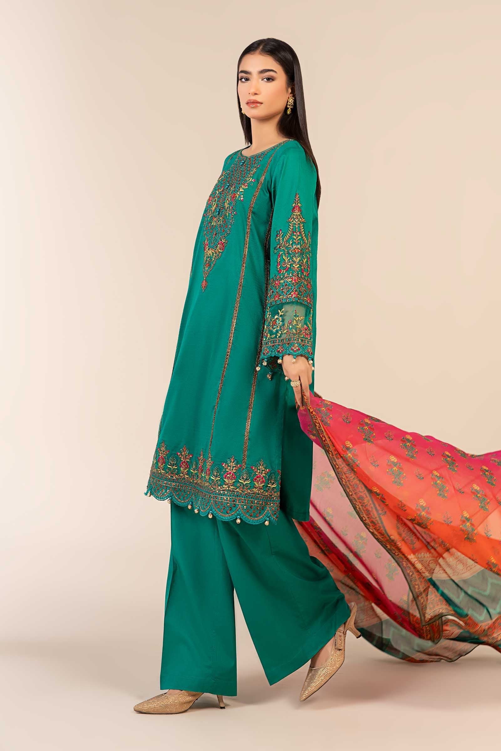 Maria B | Luxury Pret 25 | DW-EF25-06 by Maria B - Designer Dress - Type: Ladies Clothes - Available at Libayah - 100% Original