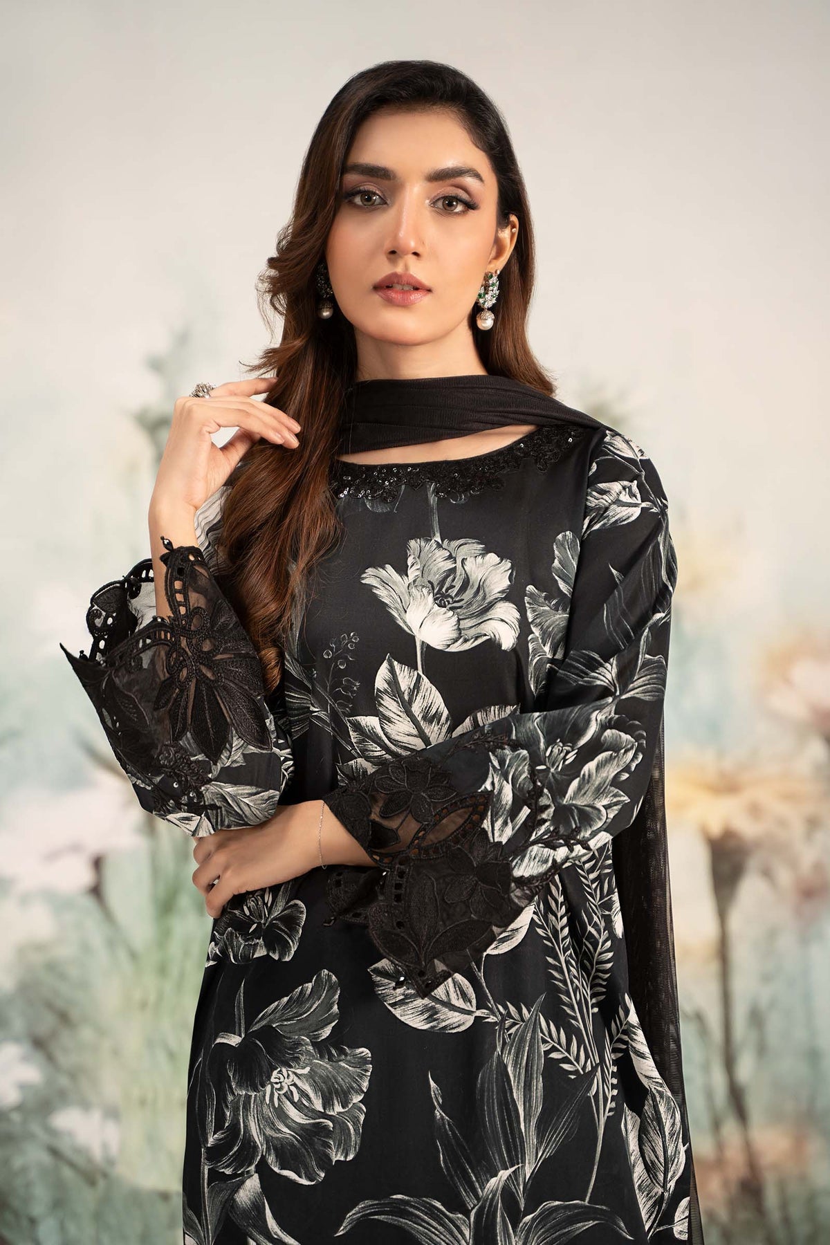 Maria B | Casual Pret 25 | DW-EF25-29 by Maria B - Designer Dress - Type: Ladies Clothes - Available at Libayah - 100% Original