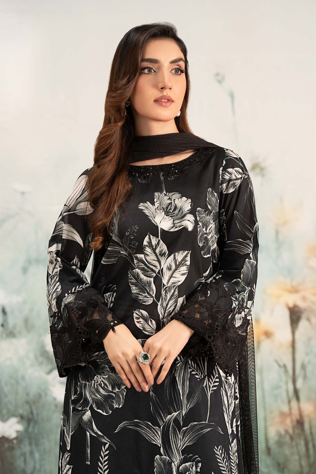 Maria B | Casual Pret 25 | DW-EF25-29 by Maria B - Designer Dress - Type: Ladies Clothes - Available at Libayah - 100% Original
