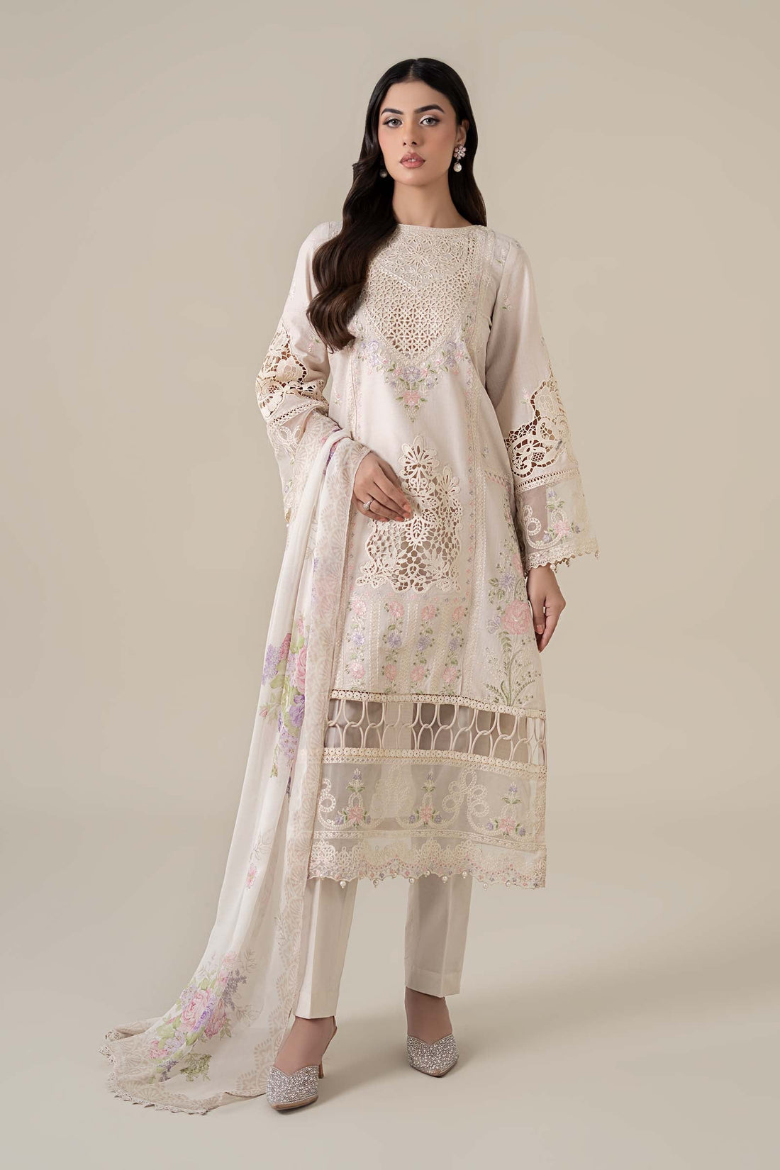 Maria B | Luxury Pret 25 | DW-EF25-35 by Maria B - Designer Dress - Type: Ladies Clothes - Available at Libayah - 100% Original