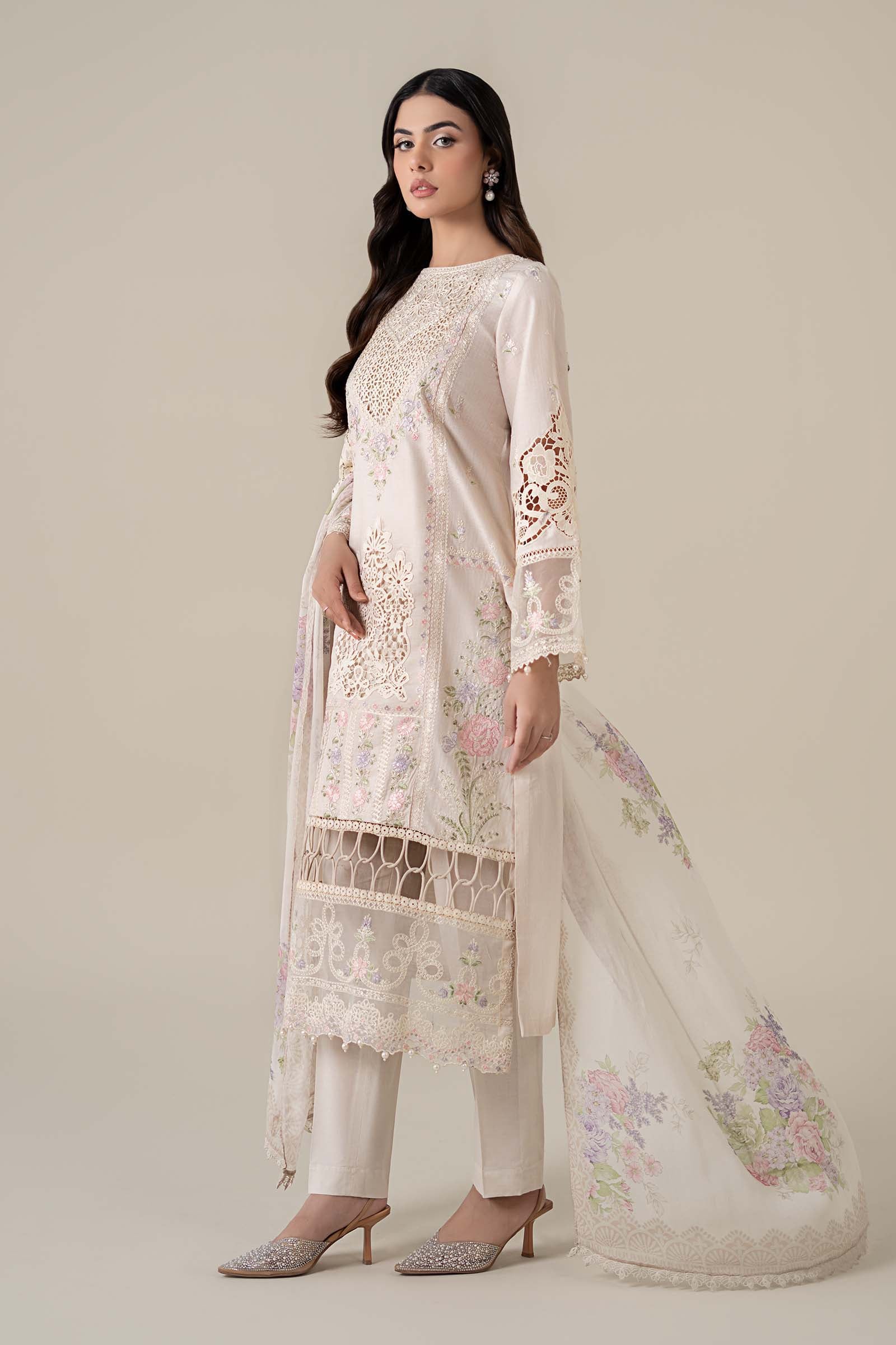 Maria B | Luxury Pret 25 | DW-EF25-35 by Maria B - Designer Dress - Type: Ladies Clothes - Available at Libayah - 100% Original