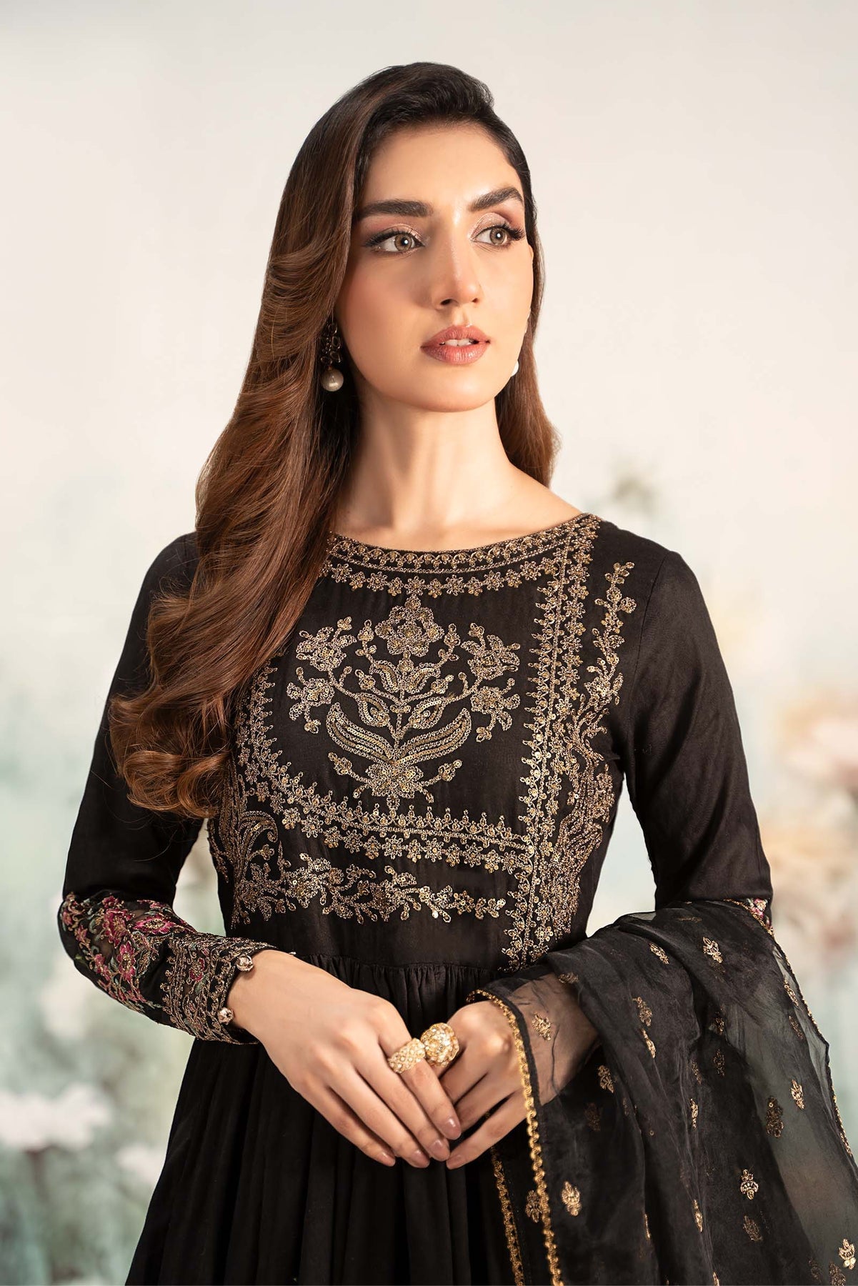 Maria B | Casual Pret 25 | DW-EF25-43 by Maria B - Designer Dress - Type: Ladies Clothes - Available at Libayah - 100% Original