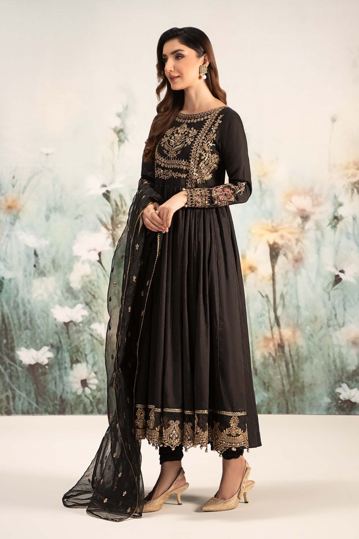 Maria B | Casual Pret 25 | DW-EF25-43 by Maria B - Designer Dress - Type: Ladies Clothes - Available at Libayah - 100% Original