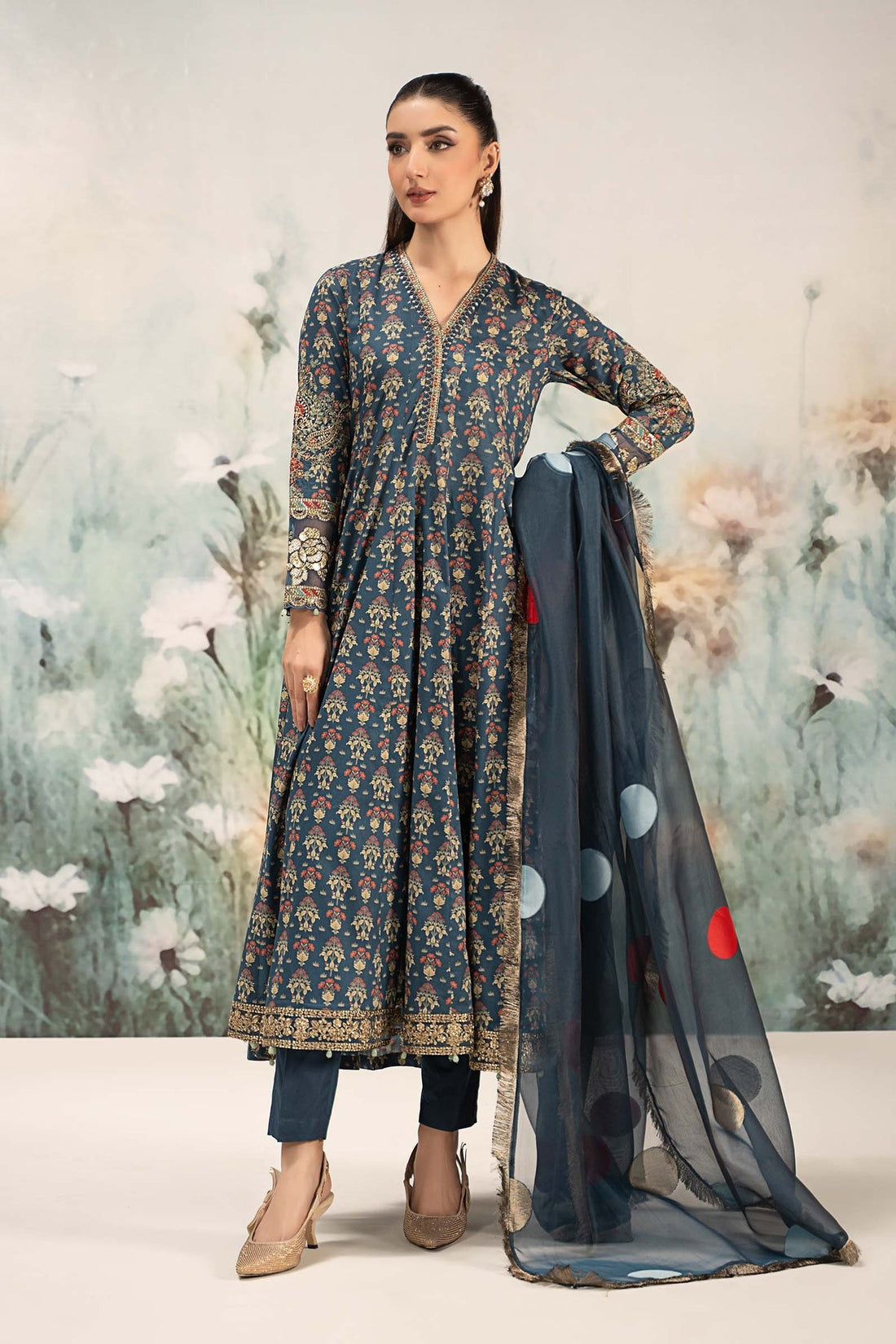 Maria B | Casual Pret 25 | DW-EF25-54 by Maria B - Designer Dress - Type: Ladies Clothes - Available at Libayah - 100% Original