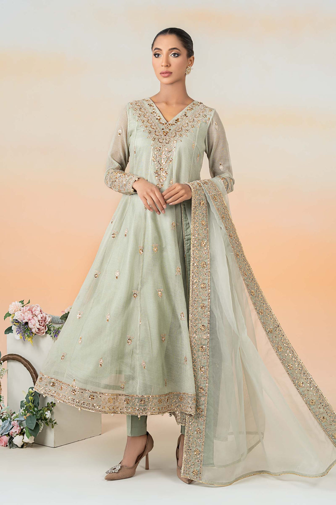 Maria B | Luxury Pret 25 | DW-EF25-88 by Maria B - Designer Dress - Type: Ladies Clothes - Available at Libayah - 100% Original