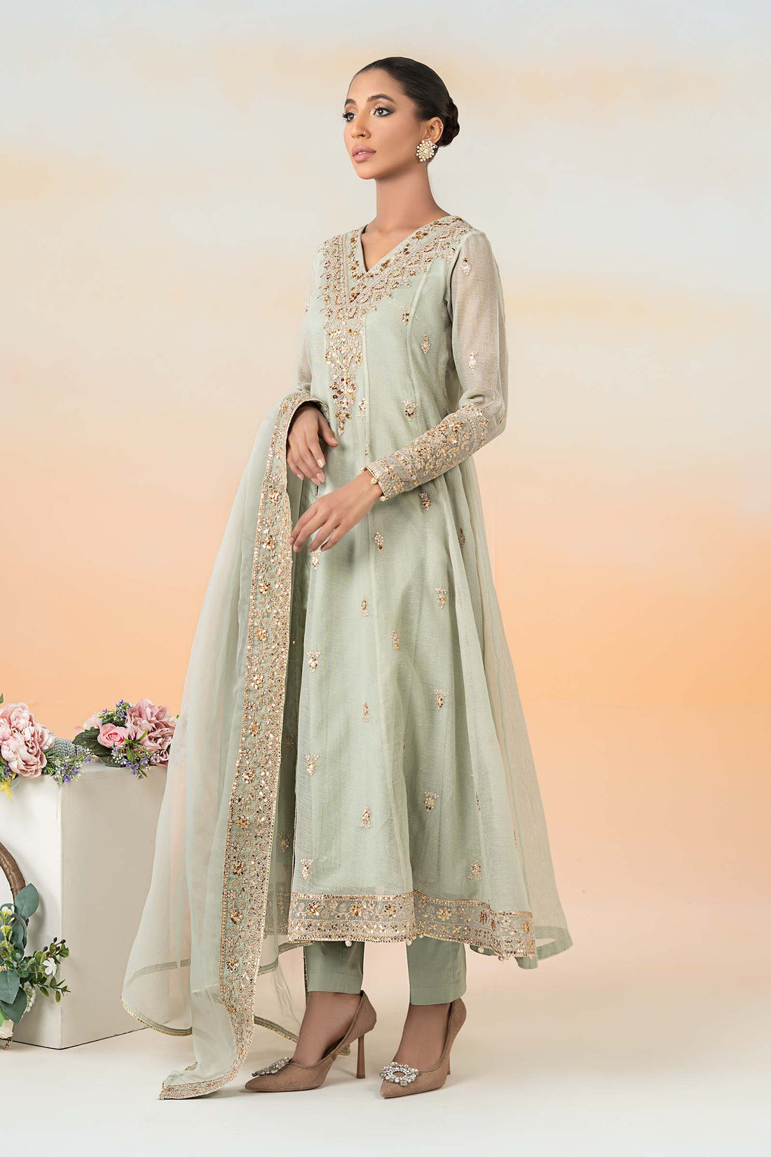 Maria B | Luxury Pret 25 | DW-EF25-88 by Maria B - Designer Dress - Type: Ladies Clothes - Available at Libayah - 100% Original