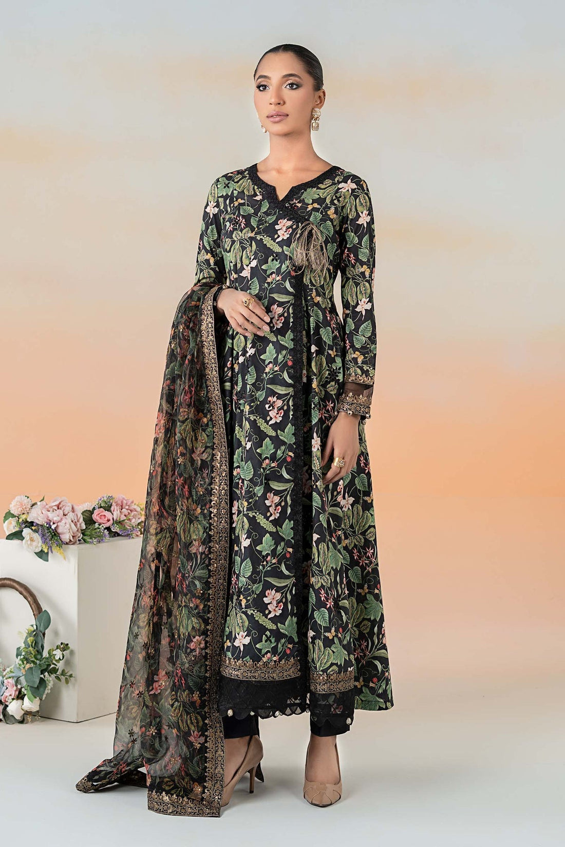 Maria B | Casual Pret 25 | DW-EF25-90 by Maria B - Designer Dress - Type: Ladies Clothes - Available at Libayah - 100% Original