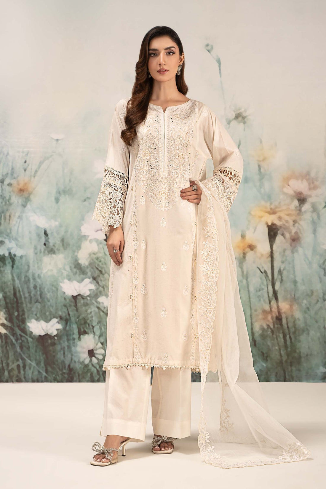 Maria B | Casual Pret 25 | DW-EF25-95 by Maria B - Designer Dress - Type: Ladies Clothes - Available at Libayah - 100% Original
