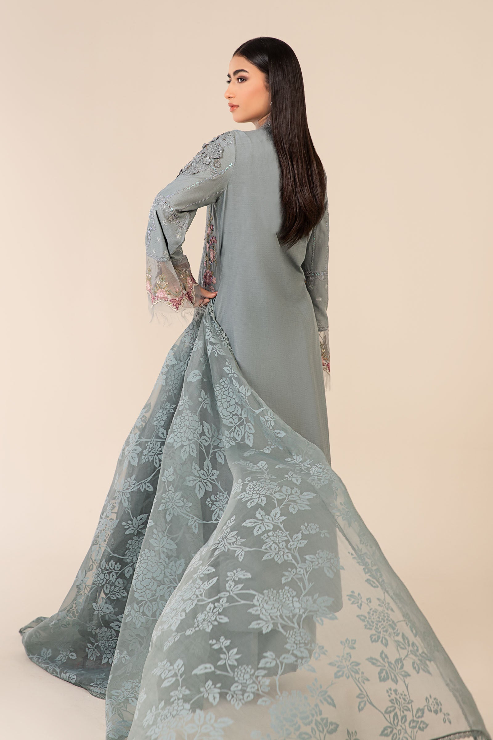 Maria B | Luxury Pret 25 | DW-EA25-16 by Maria B - Designer Dress - Type: Ladies Clothes - Available at Libayah - 100% Original