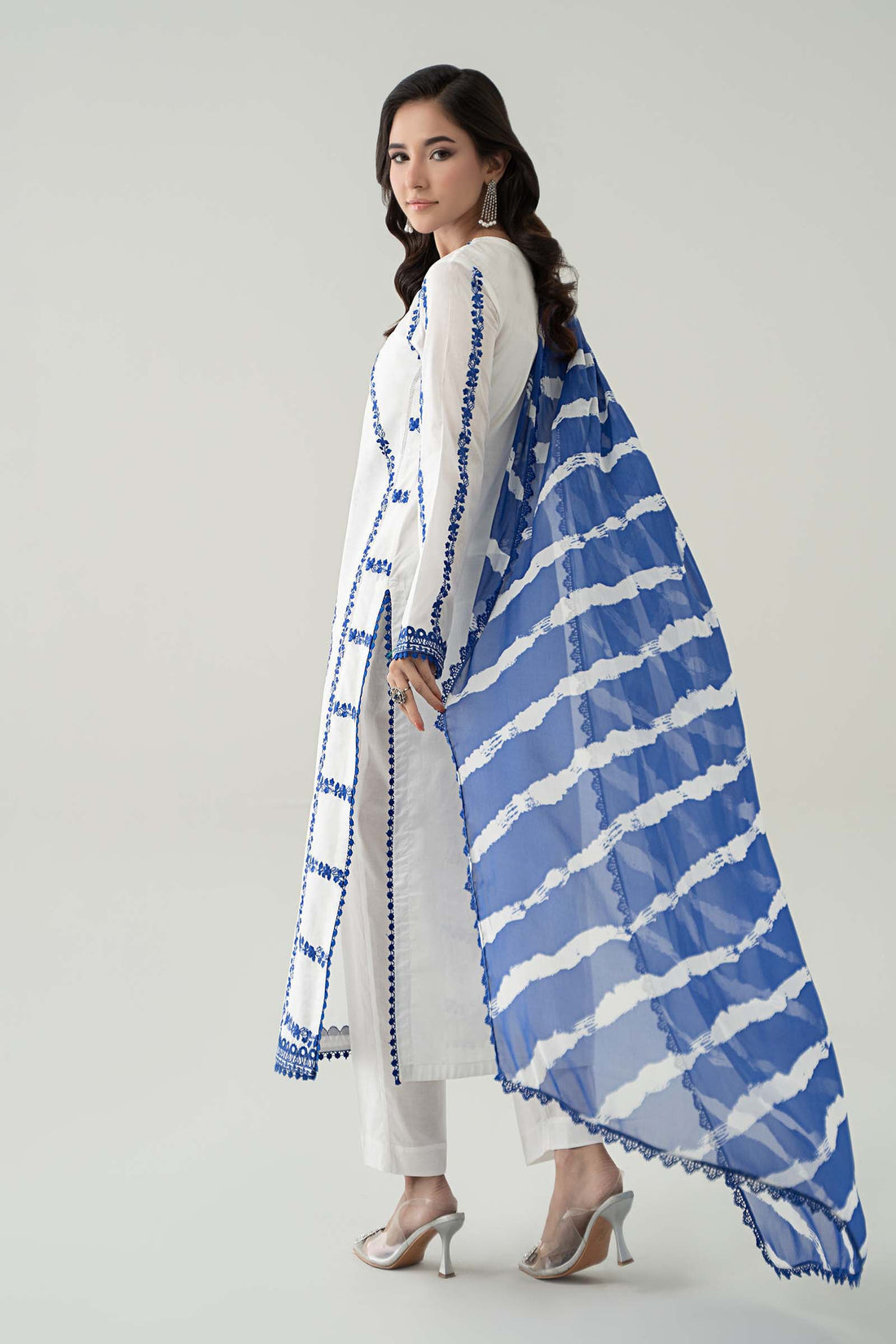 Maria B | Luxury Pret 25 | DW-EA25-60 by Maria B - Designer Dress - Type: Ladies Clothes - Available at Libayah - 100% Original