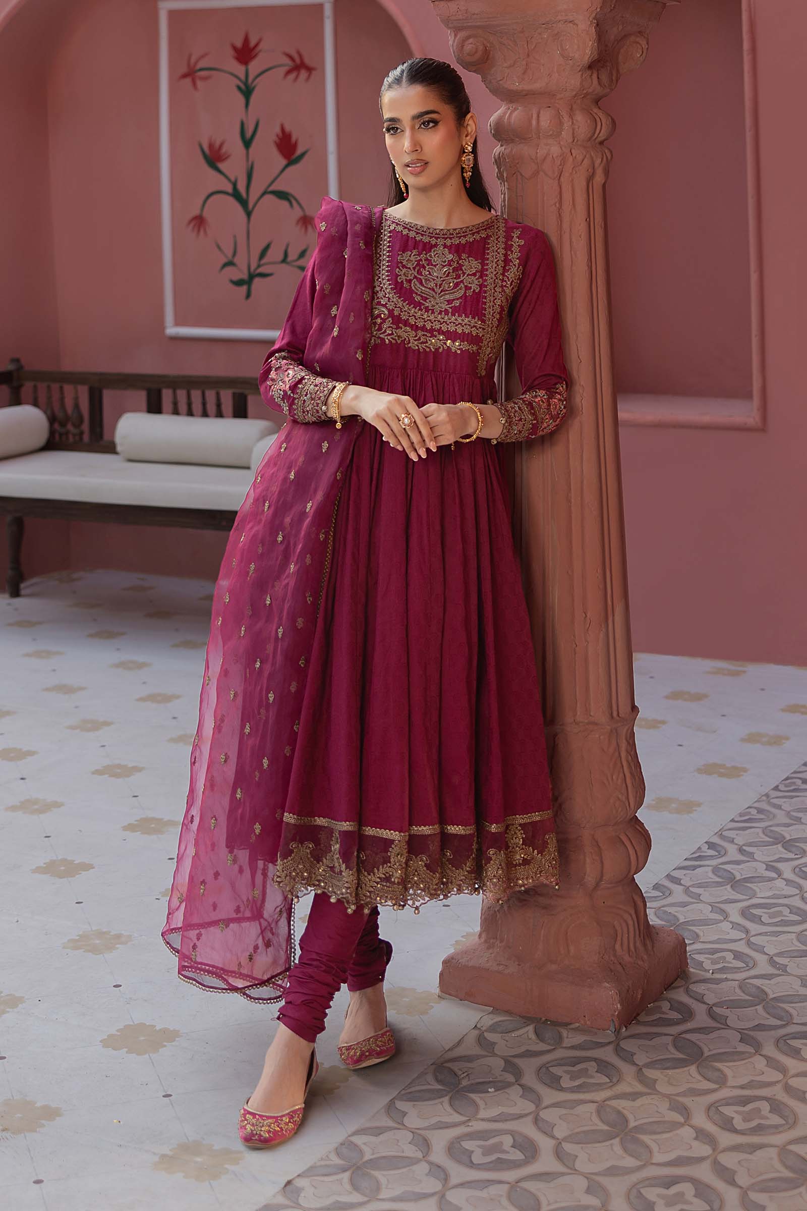 Maria B | Luxury Pret 25 | DW-EF25-43 by Maria B - Designer Dress - Type: Ladies Clothes - Available at Libayah - 100% Original