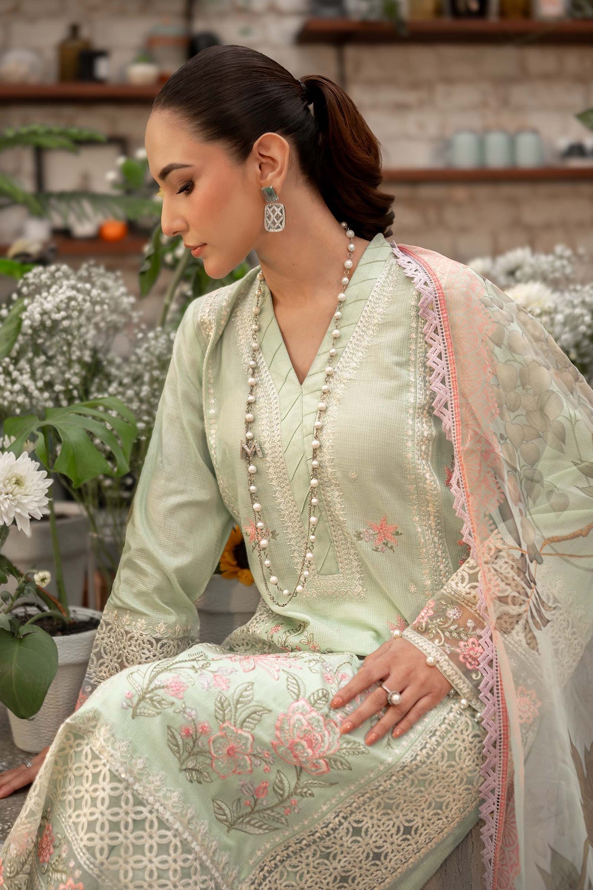 Maria B | Casual Pret 25 | DW-EF25-151 by Maria B - Designer Dress - Type: Ladies Clothes - Available at Libayah - 100% Original