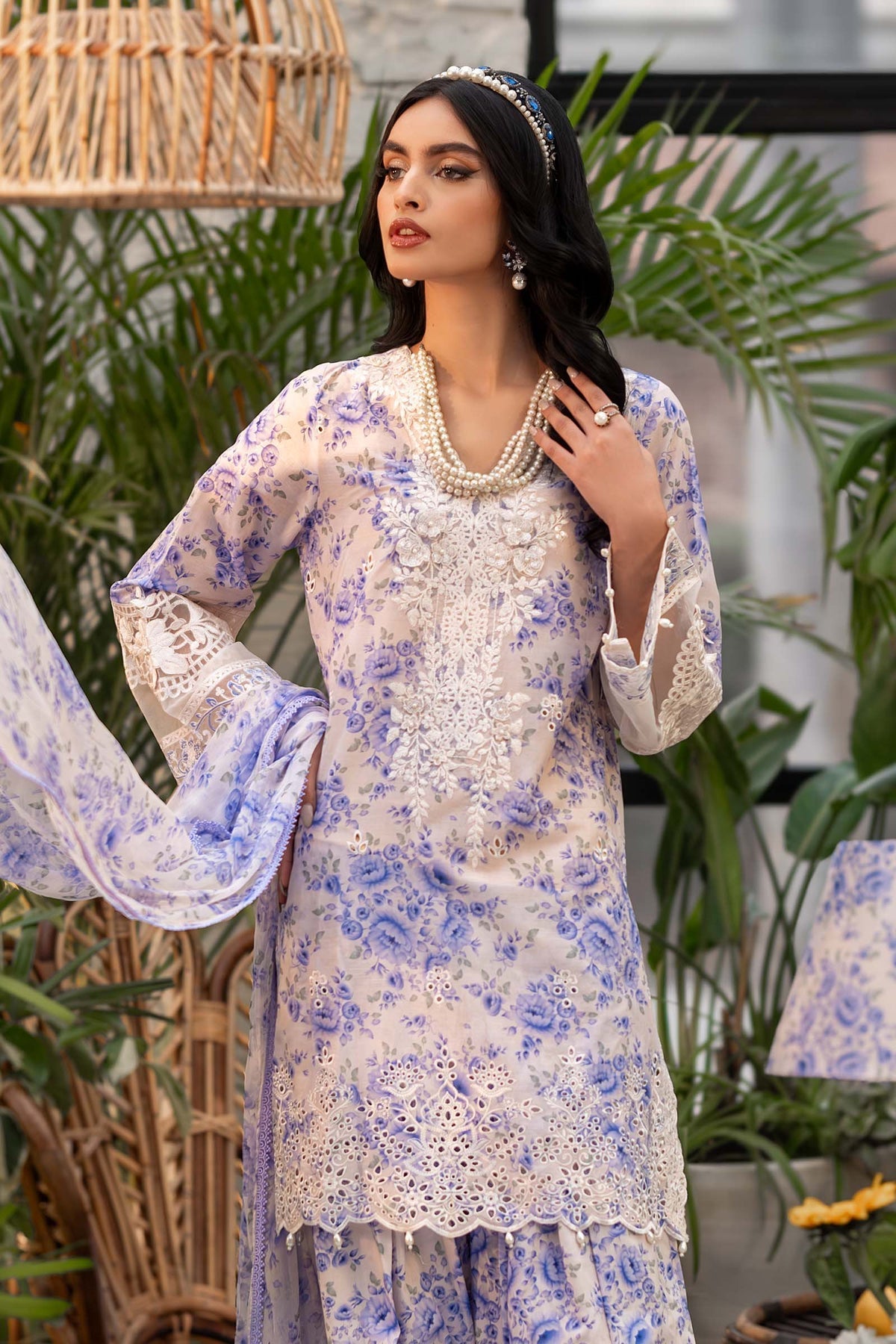 Maria B | Casual Pret 25 | DW-EF25-36 by Maria B - Designer Dress - Type: Ladies Clothes - Available at Libayah - 100% Original