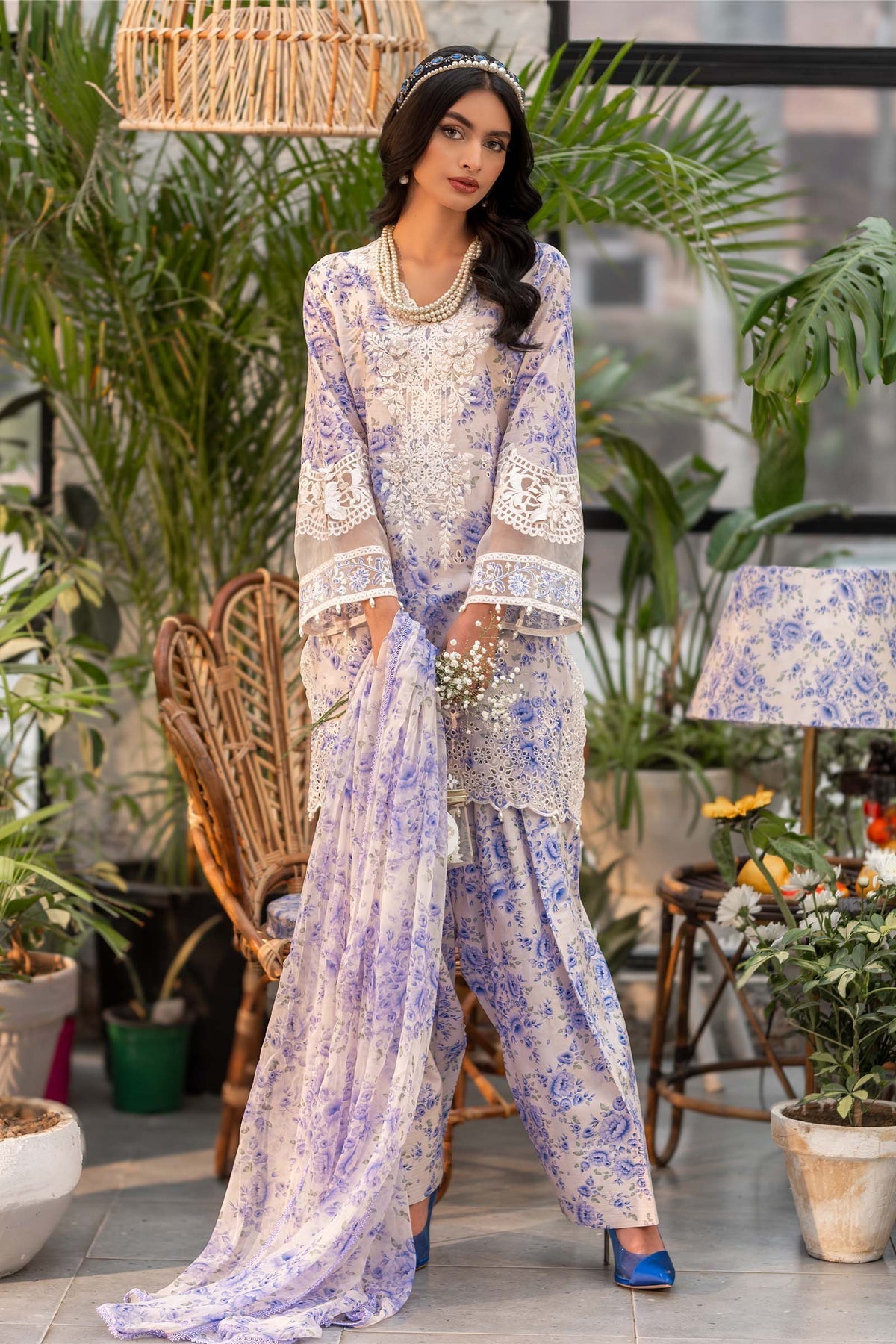 Maria B | Casual Pret 25 | DW-EF25-36 by Maria B - Designer Dress - Type: Ladies Clothes - Available at Libayah - 100% Original