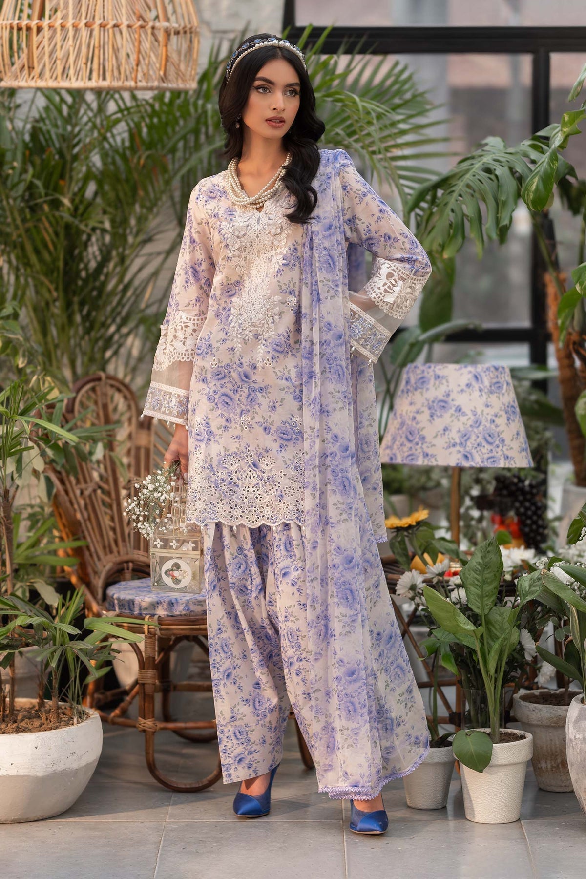 Maria B | Casual Pret 25 | DW-EF25-36 by Maria B - Designer Dress - Type: Ladies Clothes - Available at Libayah - 100% Original