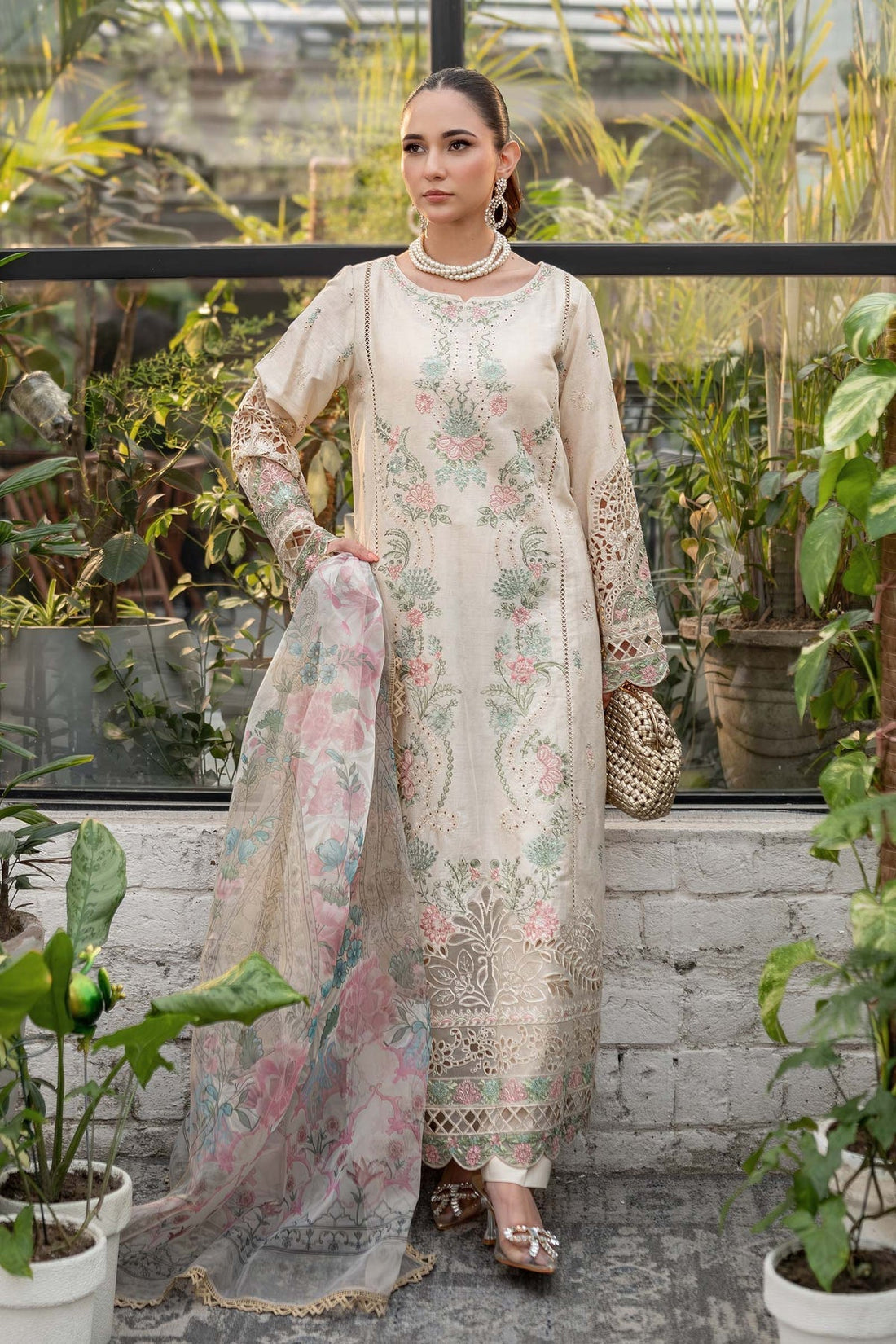 Maria B | Casual Pret 25 | DW-EF25-47 by Maria B - Designer Dress - Type: Ladies Clothes - Available at Libayah - 100% Original