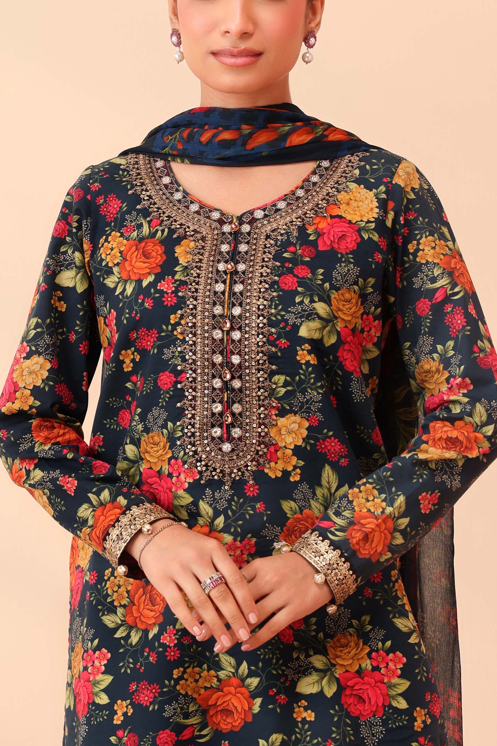 Maria B | Pre Fall 25 | Lawn Suit 11 by Maria B - Designer Dress  - Type : Ladies Clothes - Available at Libayah - 100% Original 