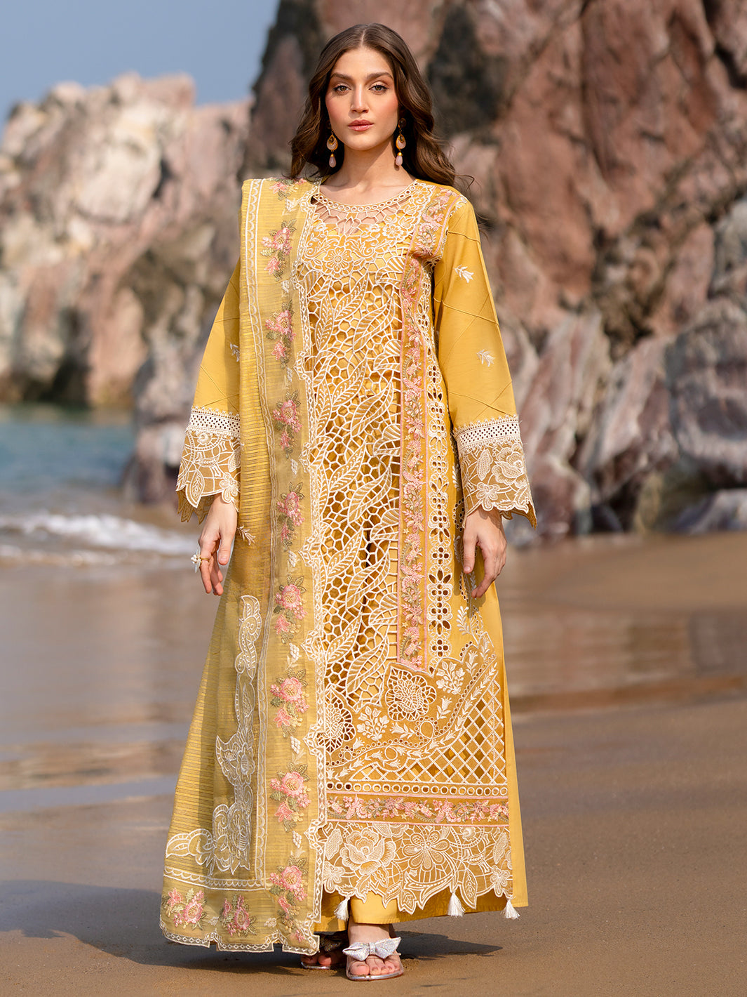 Mahnur | Sirena Luxury Lawn 25 | Dahlia by Mahnur - Designer Dress - Type: Ladies Clothes - Available at Libayah - 100% Original