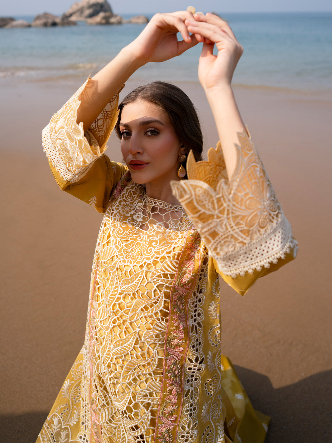 Mahnur | Sirena Luxury Lawn 25 | Dahlia by Mahnur - Designer Dress - Type: Ladies Clothes - Available at Libayah - 100% Original