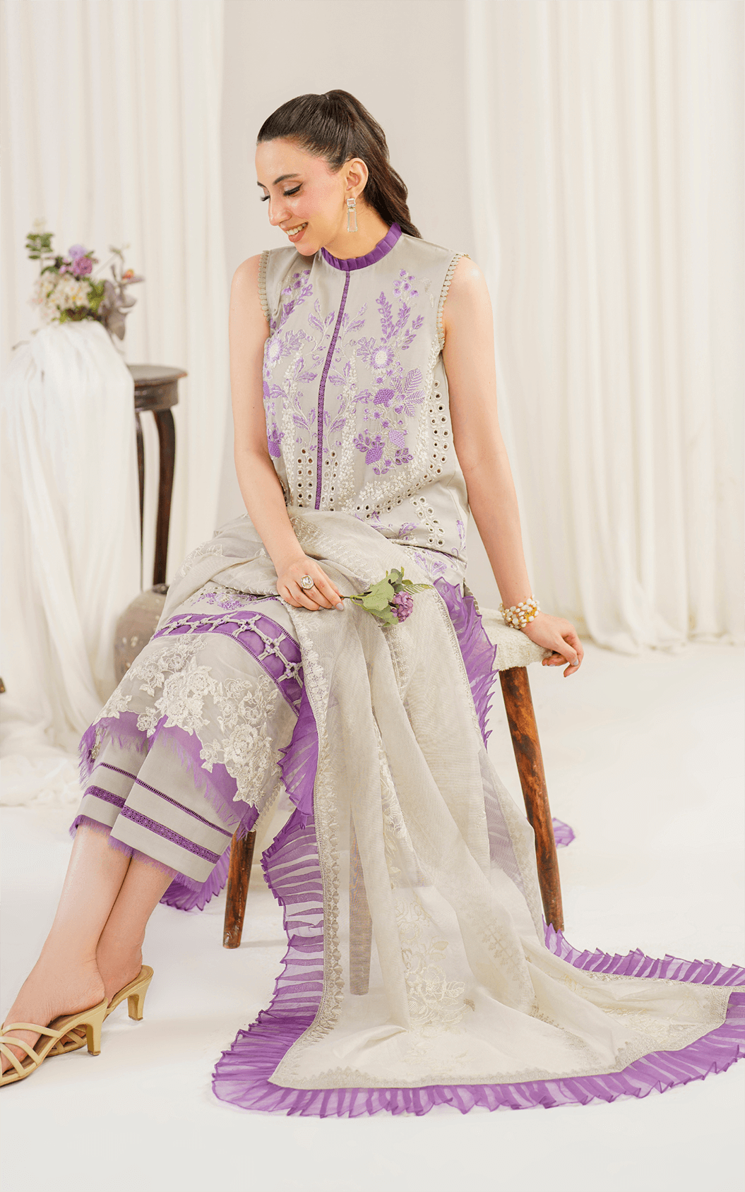 Asifa and Nabeel | Pretty in Pink Limited Edition | Daphne (PP-5) by Asifa and Nabeel - Designer Dress - Type: Ladies Clothes - Available at Libayah - 100% Original