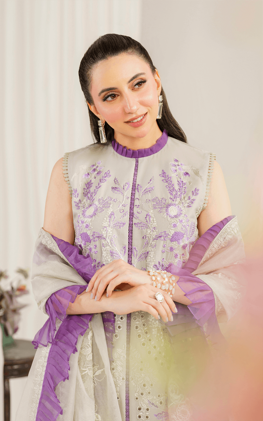 Asifa and Nabeel | Pretty in Pink Limited Edition | Daphne (PP-5) by Asifa and Nabeel - Designer Dress - Type: Ladies Clothes - Available at Libayah - 100% Original