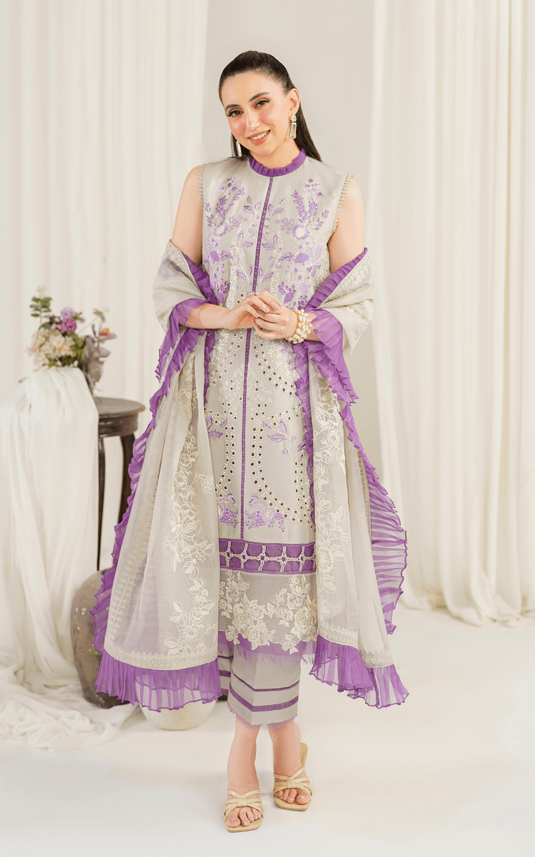 Asifa and Nabeel | Pretty in Pink Limited Edition | Daphne (PP-5) by Asifa and Nabeel - Designer Dress - Type: Ladies Clothes - Available at Libayah - 100% Original