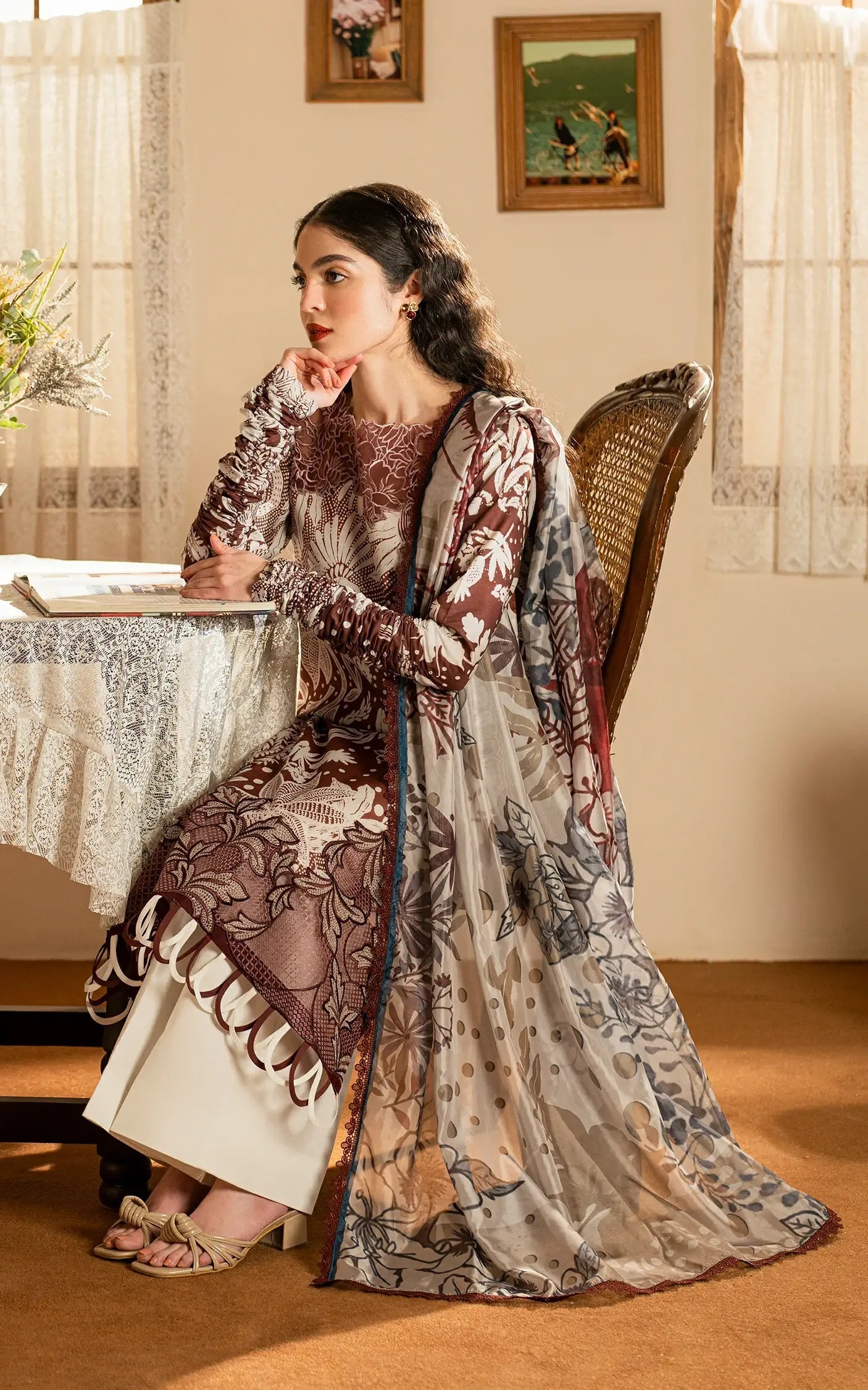 Asifa and Nabeel | Meraki Vintage 25 | Darcheeni (MVL25-07) by Asifa and Nabeel - Designer Dress - Type: Ladies Clothes - Available at Libayah - 100% Original