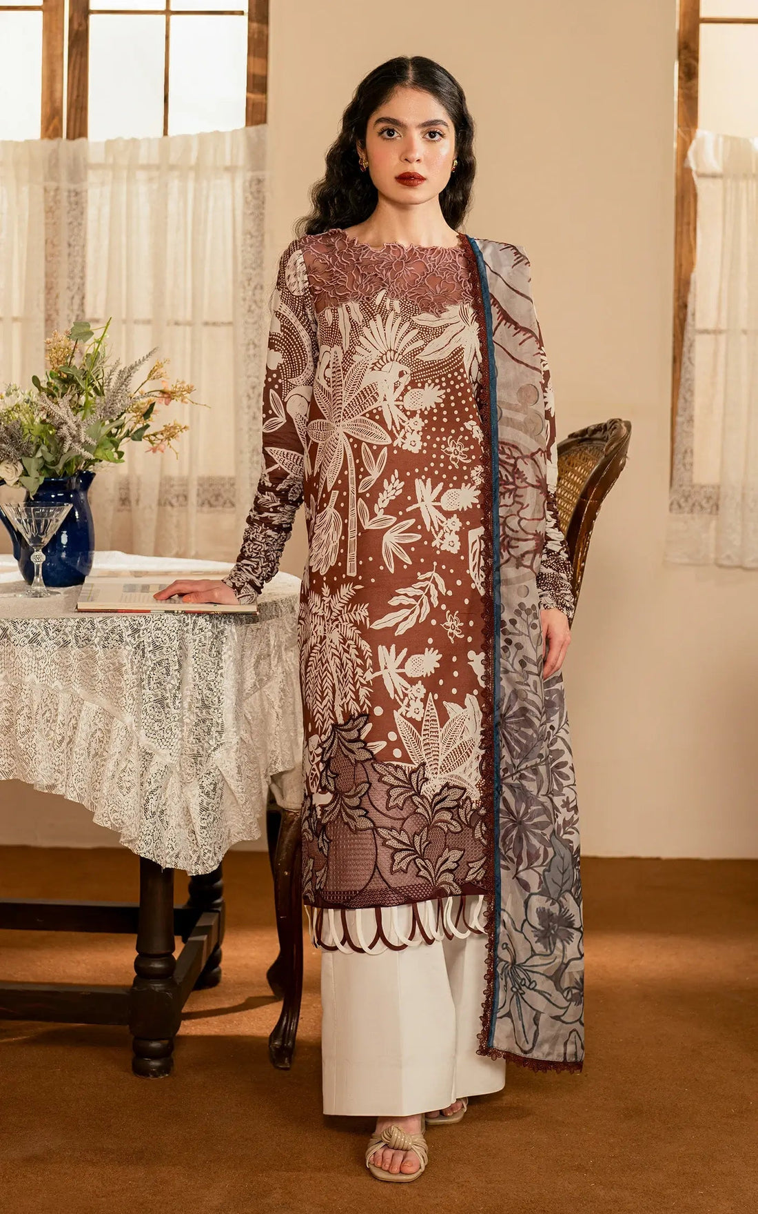 Asifa and Nabeel | Meraki Vintage 25 | Darcheeni (MVL25-07) by Asifa and Nabeel - Designer Dress - Type: Ladies Clothes - Available at Libayah - 100% Original