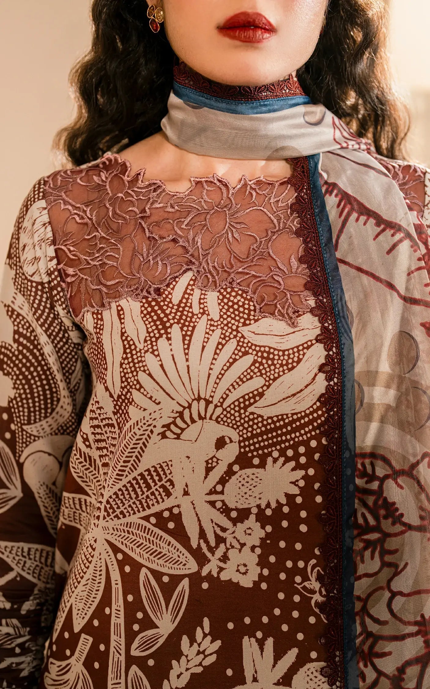 Asifa and Nabeel | Meraki Vintage 25 | Darcheeni (MVL25-07) by Asifa and Nabeel - Designer Dress - Type: Ladies Clothes - Available at Libayah - 100% Original