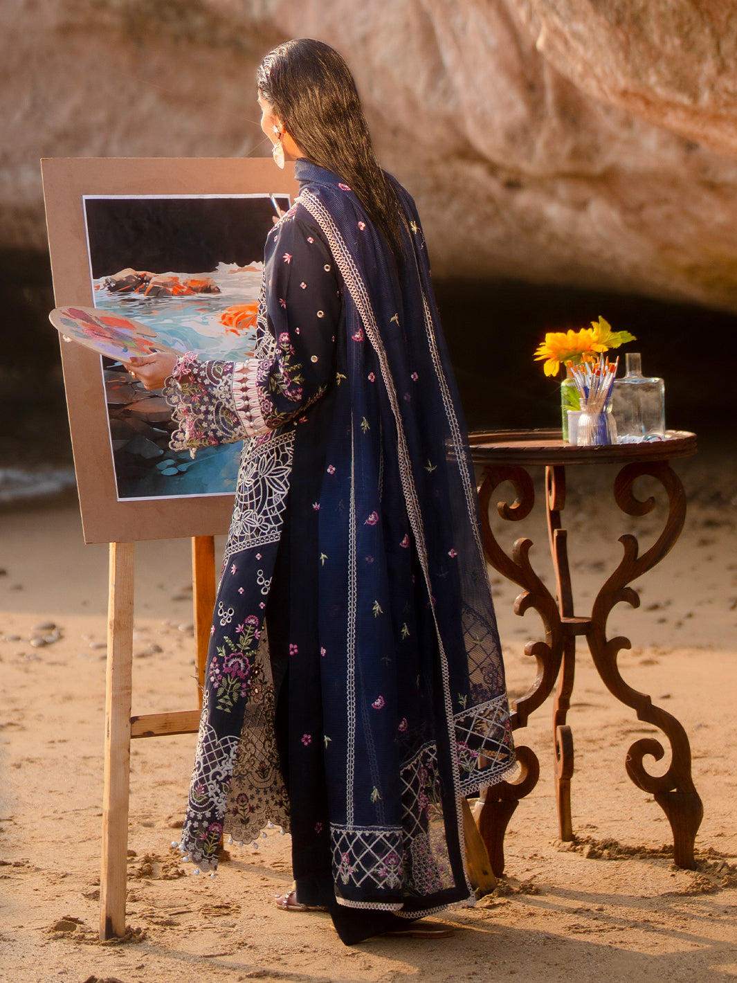 Mahnur | Sirena Luxury Lawn 25 | Derya by Mahnur - Designer Dress - Type: Ladies Clothes - Available at Libayah - 100% Original