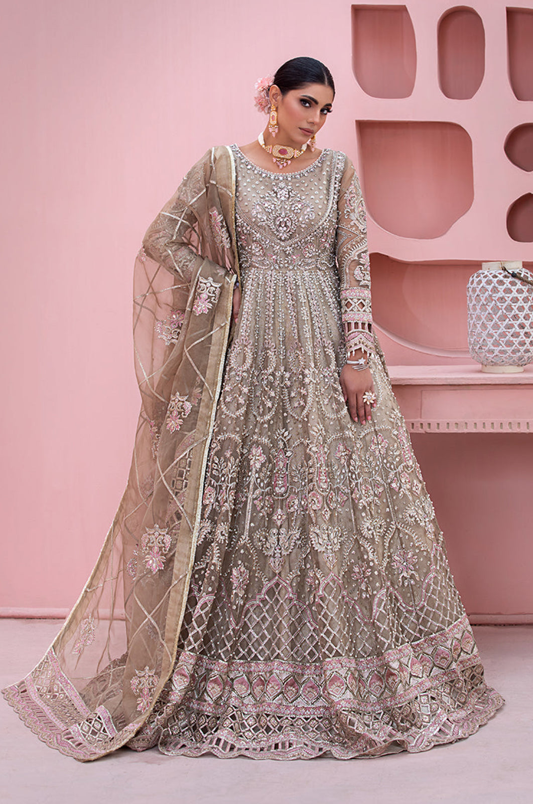 Diara Couture | Tabeer Wedding Formals | ZAINA by Diara Couture - Designer Dress - Type: Ladies Clothes - Available at Libayah - 100% Original