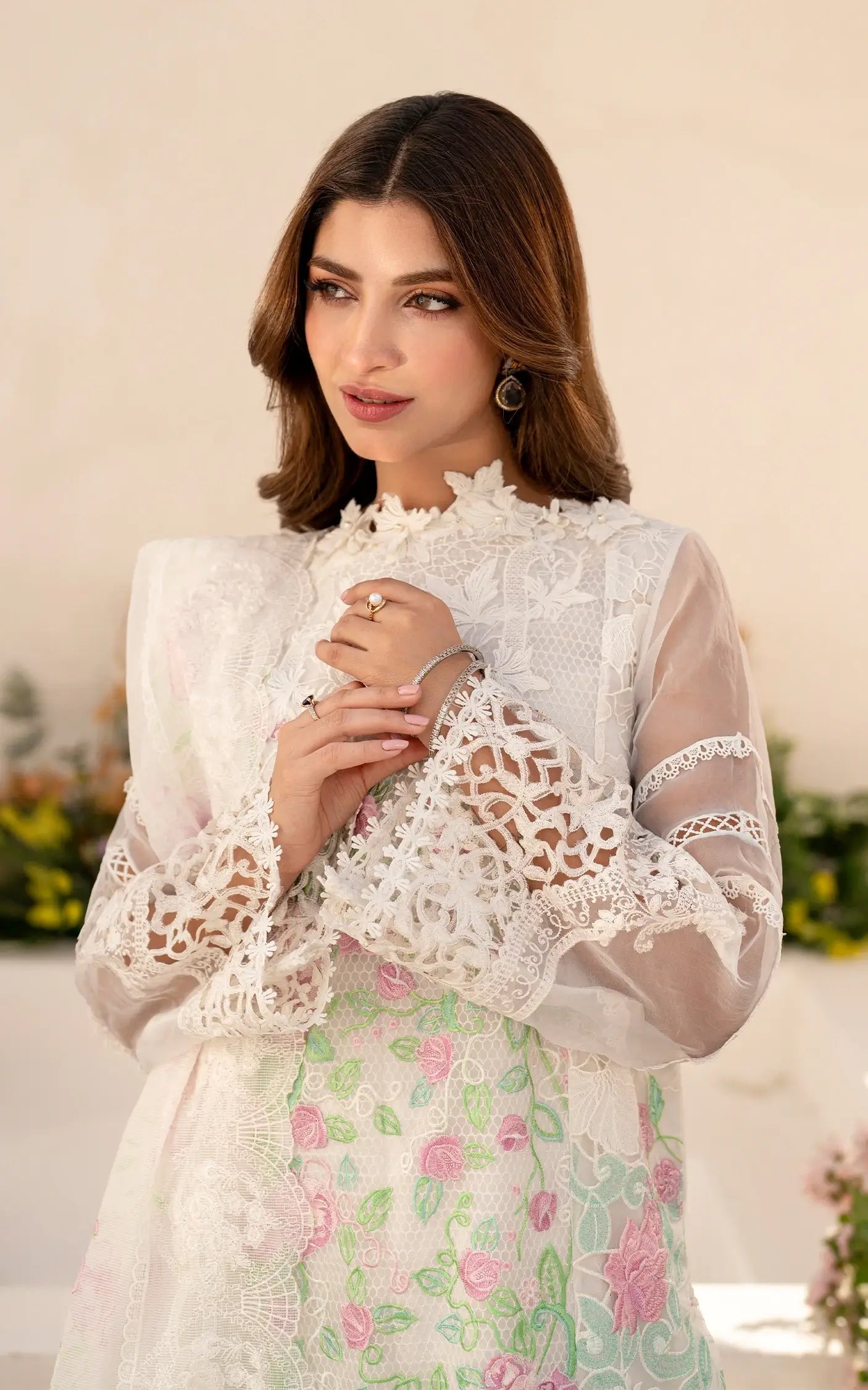 Asifa and Nabeel | Azalia Sumemr 25 | Dove (AZL25-03) by Asifa and Nabeel - Designer Dress - Type: Ladies Clothes - Available at Libayah - 100% Original