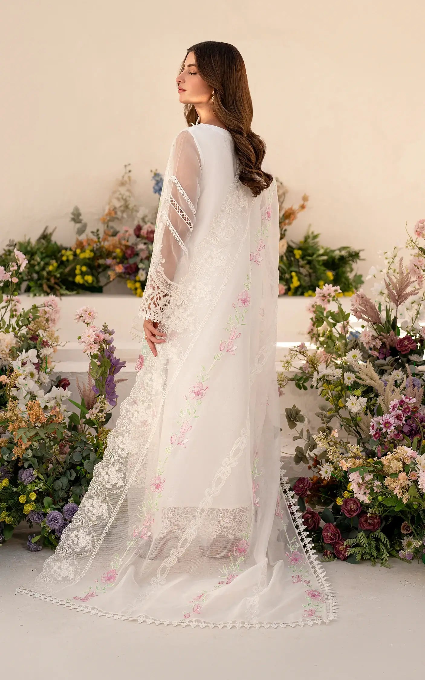 Asifa and Nabeel | Azalia Sumemr 25 | Dove (AZL25-03) by Asifa and Nabeel - Designer Dress - Type: Ladies Clothes - Available at Libayah - 100% Original