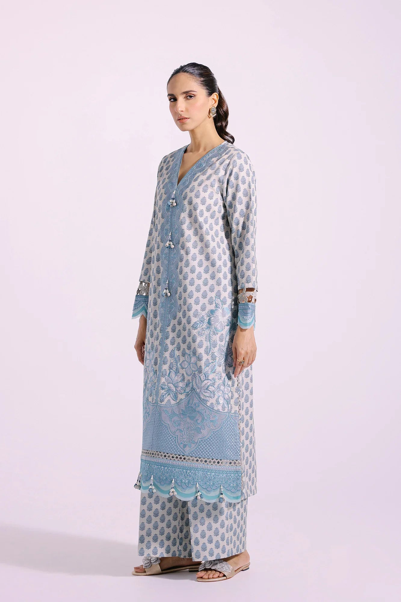 Ethnic | Rozana Collection SS 24 | E0413/203/615 by Ethnic - Designer Dress - Type: Ladies Clothes - Available at Libayah - 100% Original