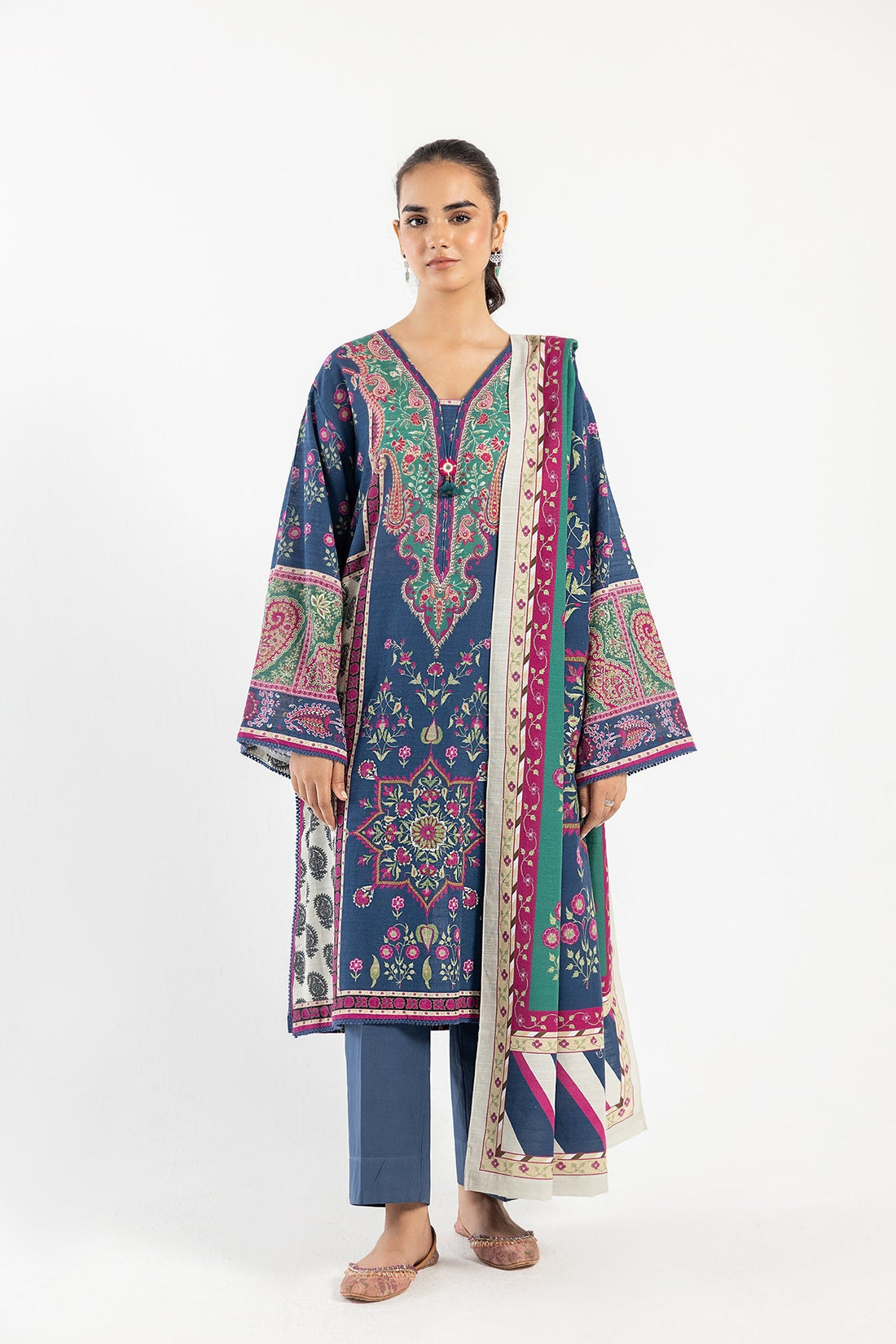 Ethnic | Winter Collection | E0463 by Ethnic - Designer Dress - Type: Ladies Clothes - Available at Libayah - 100% Original