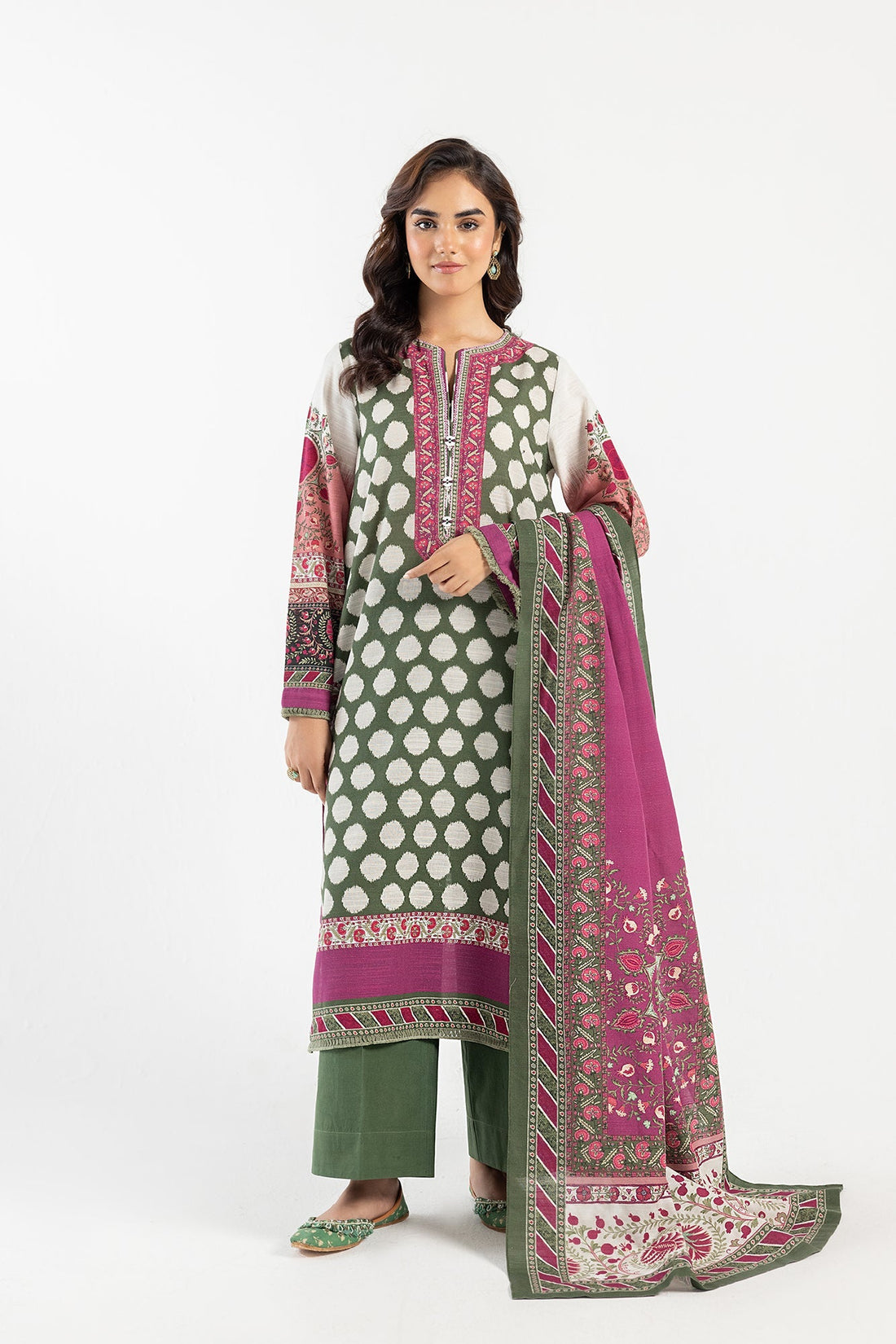 Ethnic | Winter Collection | E0464 by Ethnic - Designer Dress - Type: Ladies Clothes - Available at Libayah - 100% Original