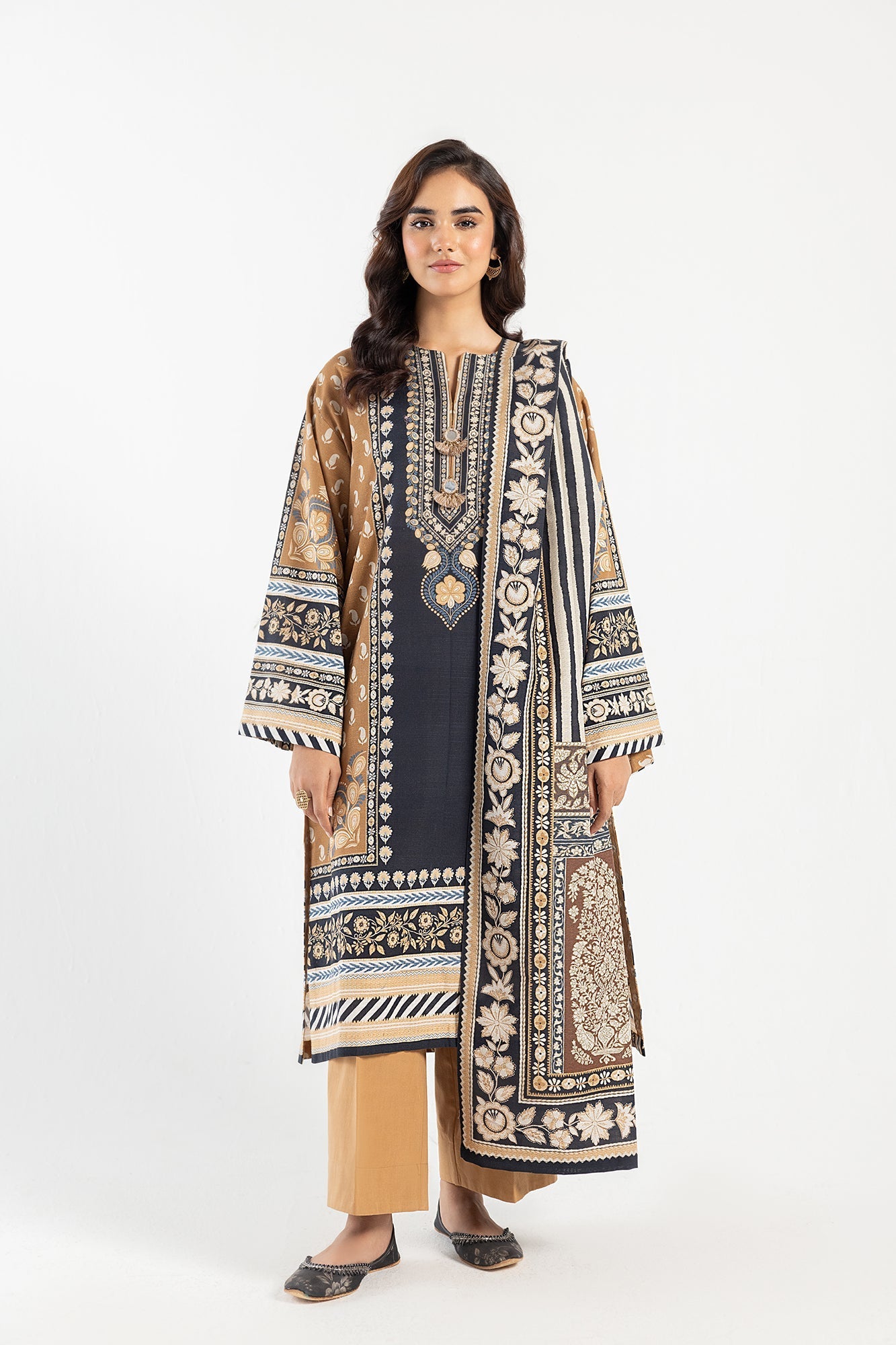 Ethnic | Winter Collection | E0471 by Ethnic - Designer Dress - Type: Ladies Clothes - Available at Libayah - 100% Original