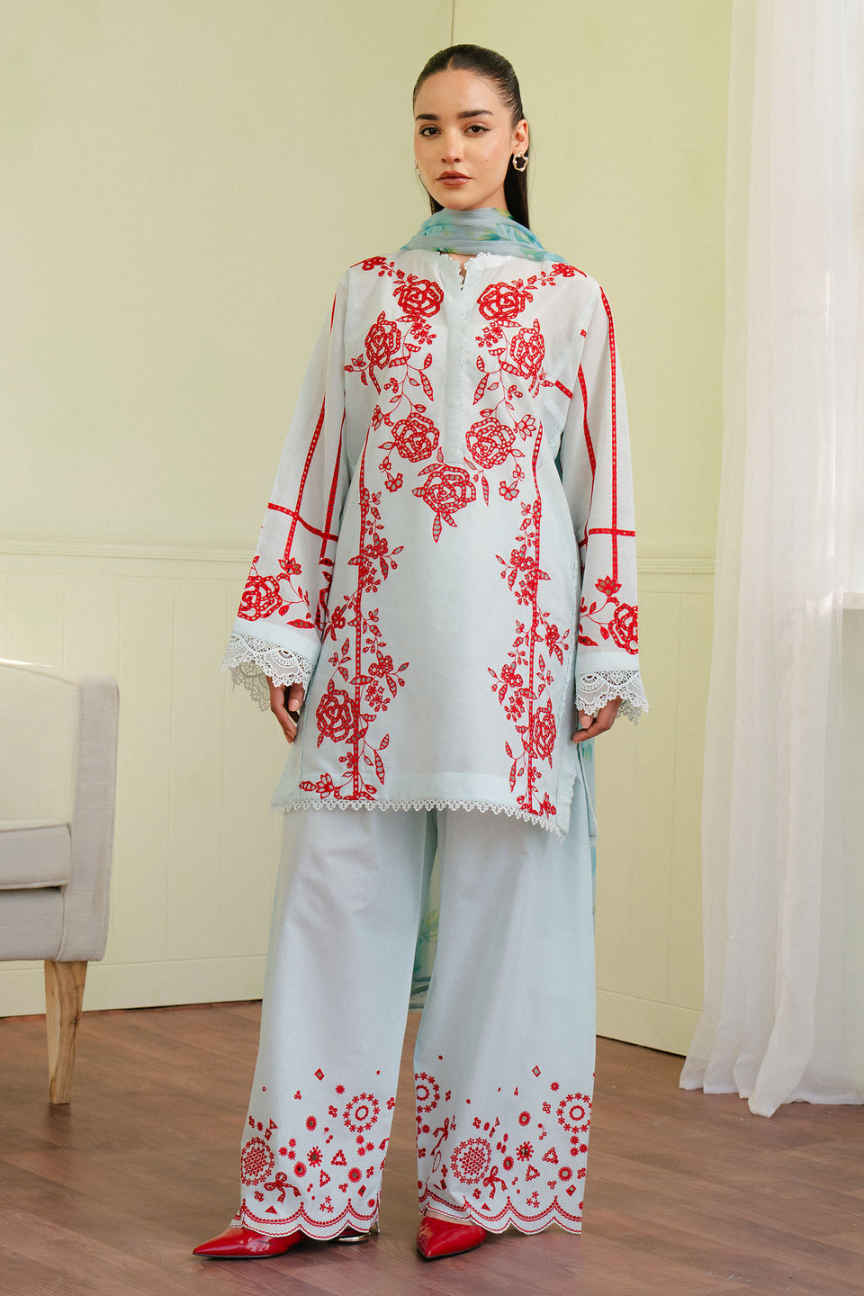 Zara Shahjahan | Coco Lawn 25 | ECLAT-7A by Zara Shahjahan - Designer Dress - Type: Ladies Clothes - Available at Libayah - 100% Original