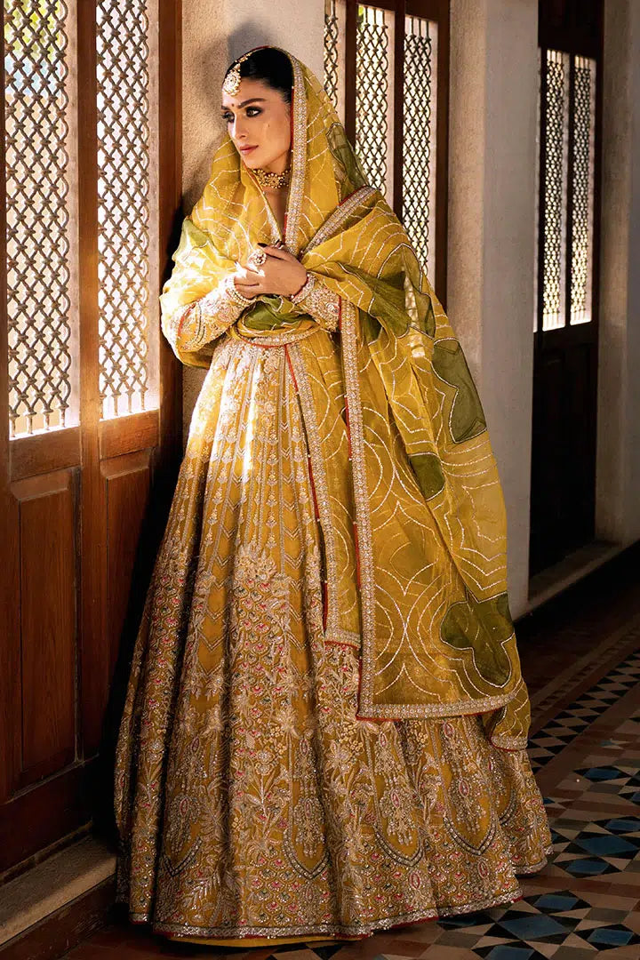 Erum Khan | Jahan Wedding 23 | Suraj Mukhi by Erum Khan - Designer Dress  - Type : Wedding Dress - Available at Libayah - 100% Original 