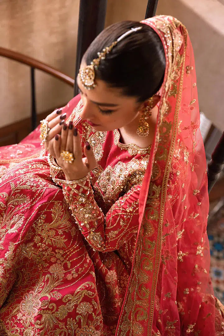 Erum Khan | Jahan Wedding 23 | Rani by Erum Khan - Designer Dress  - Type : Wedding Dress - Available at Libayah - 100% Original 