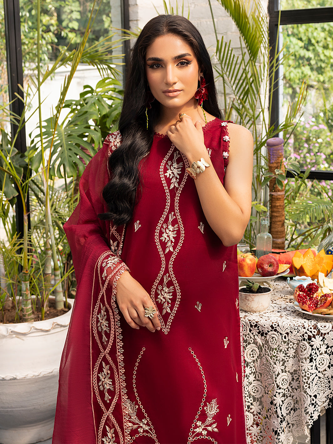 Izel | Meadow Muse Embroidered Lawn 25 | EVARA by Izel - Designer Dress - Type: Ladies Clothes - Available at Libayah - 100% Original